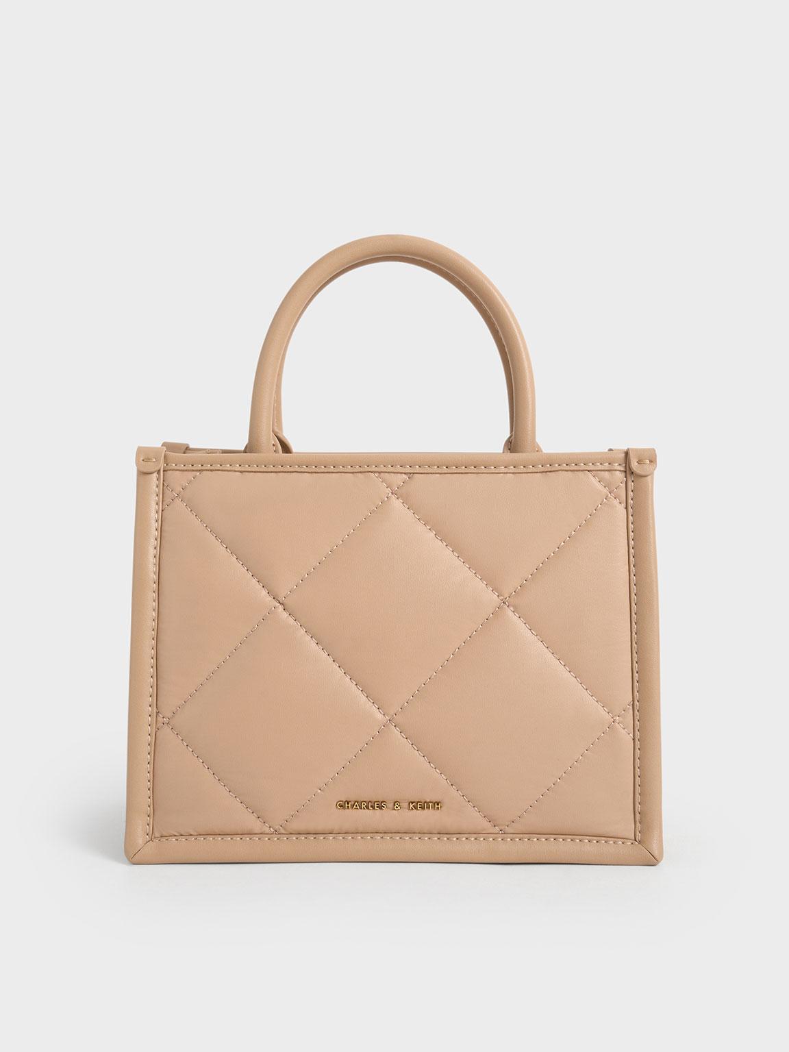 Charles and keith quilted tote bag sale