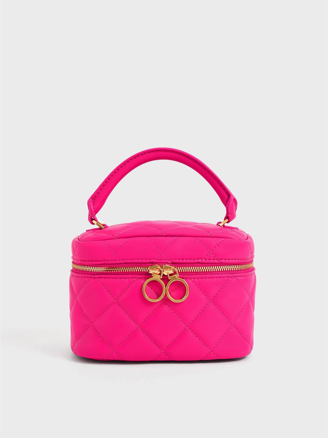 Charles Keith Quilted Two-way Zip Mini Bag in Pink Lyst UK
