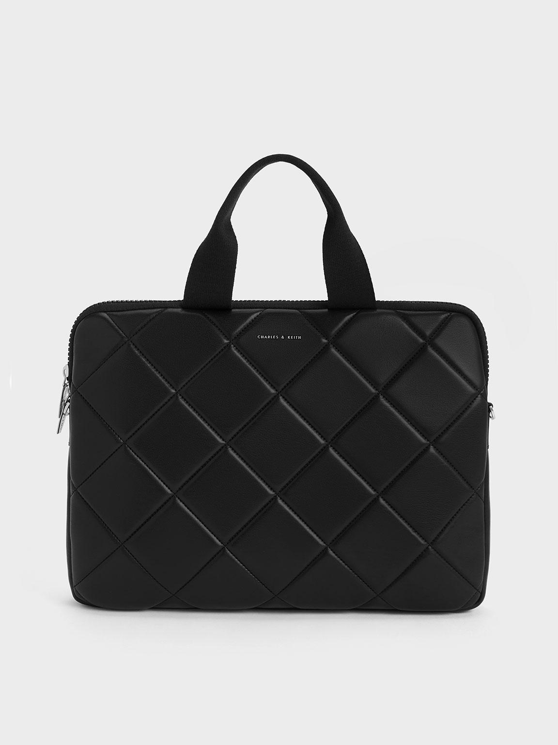 Charles Keith Quilted Black Handbag Shoulder Bag Charles And Keith - Main Image