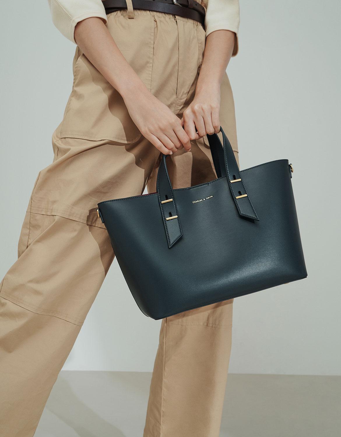 Charles & Keith Double Handle Slouchy Bag | Lyst