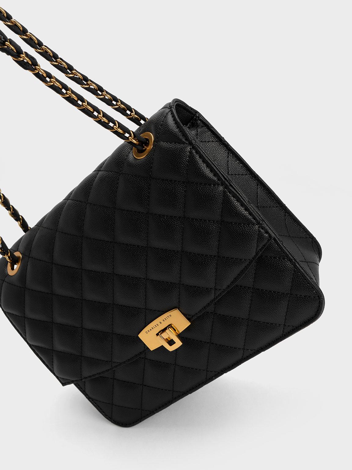 Charles & keith oversized chain strap bag store