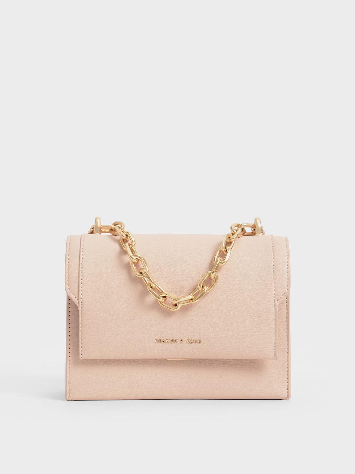 Charles and keith rose gold bag Clearance
