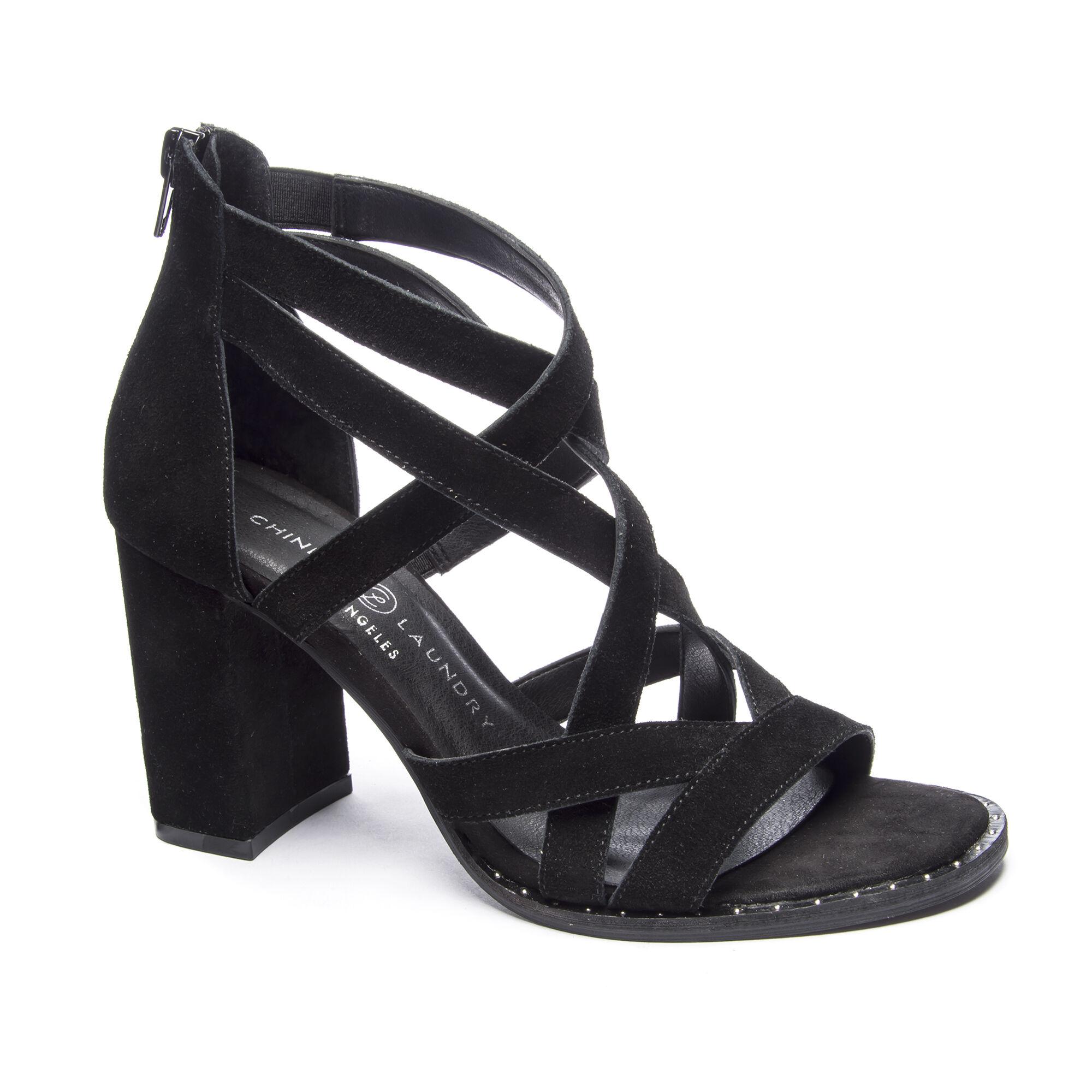 dsw chinese laundry block heel