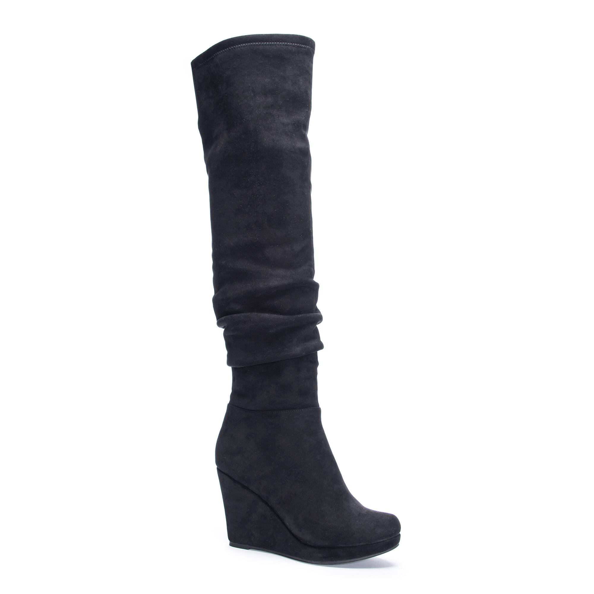 chinese laundry wedge over the knee boots