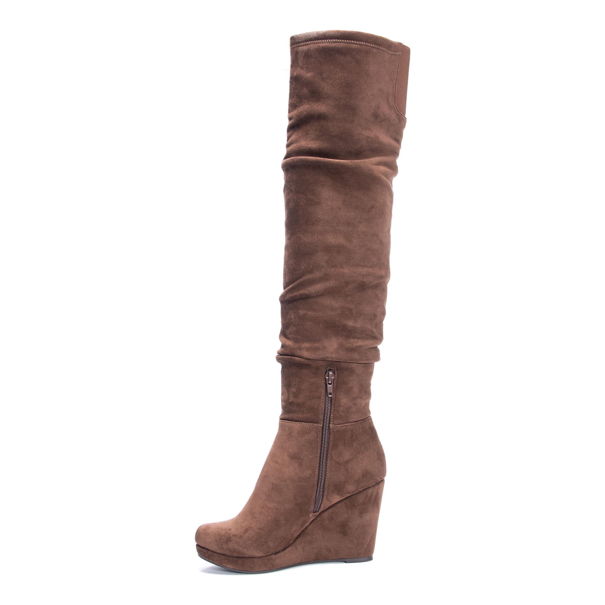 chinese laundry wedge over the knee boots