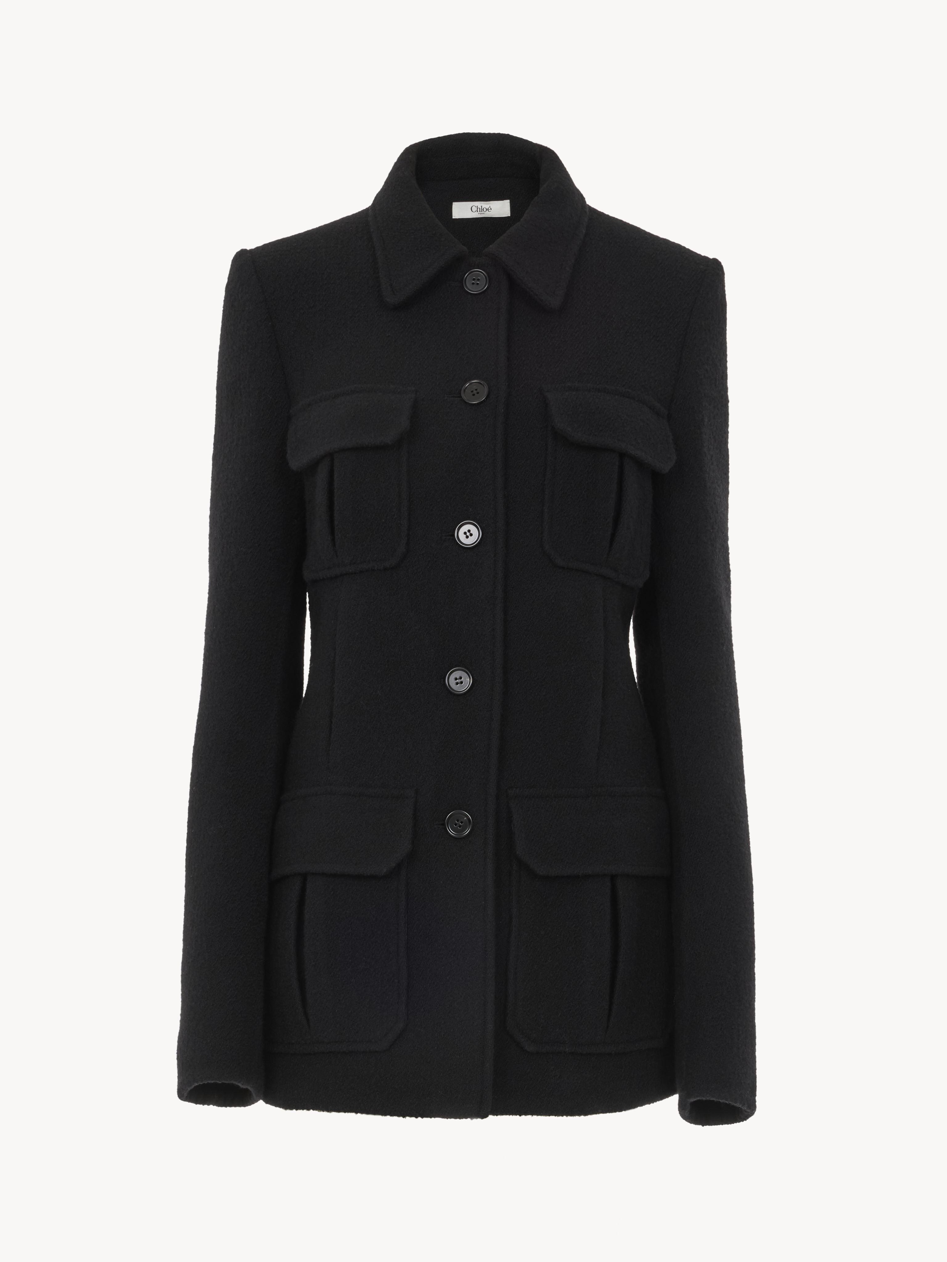 【関税&送料込】Chloe Coats Black Chloé Oversized Coat In Wool | Chloé US