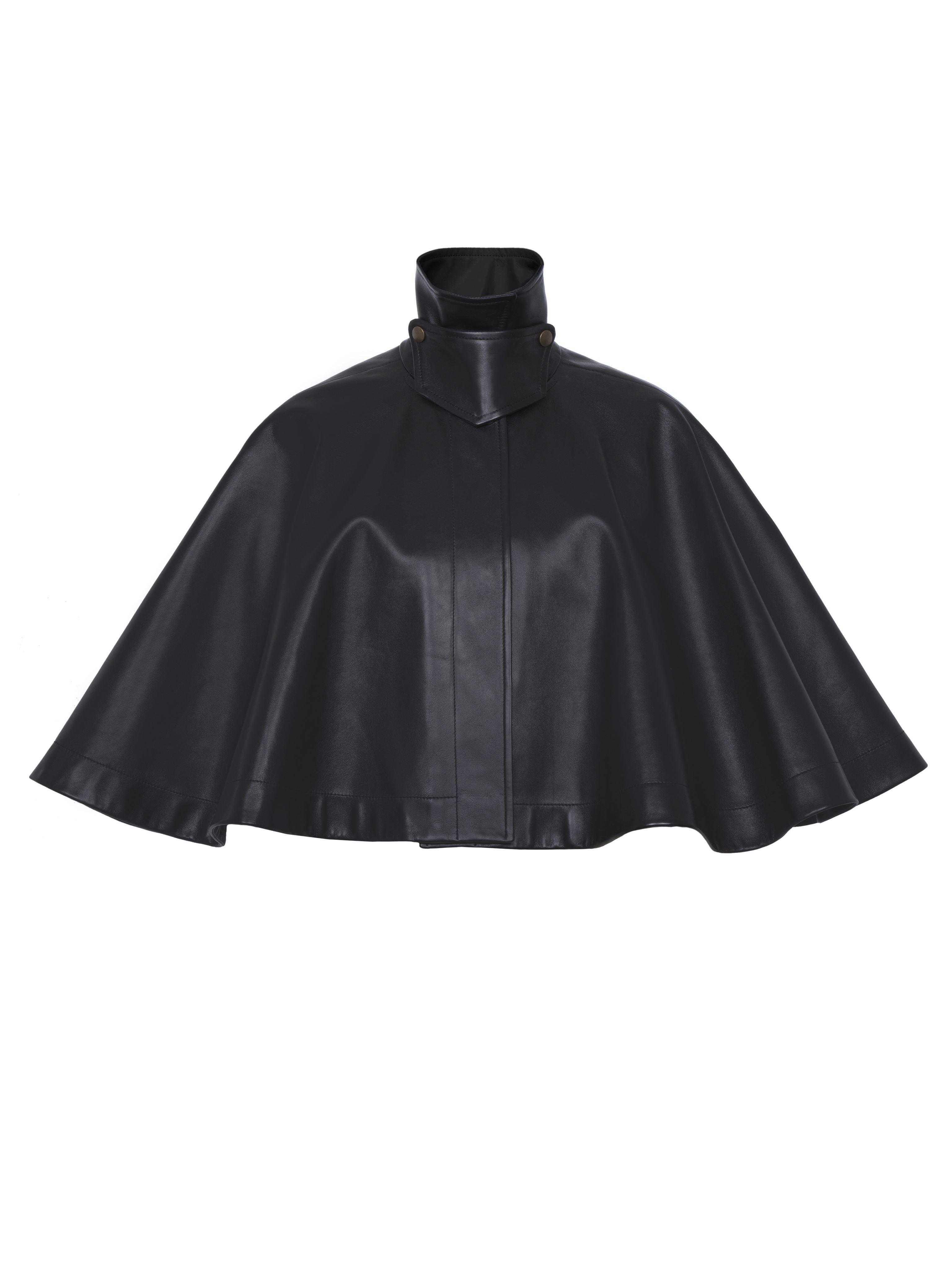 ポンチョ・ケープ CHLOE WOOL ASYMMETRIC CAPE Chloé high-low Wool Cape | Black | FARFETCH