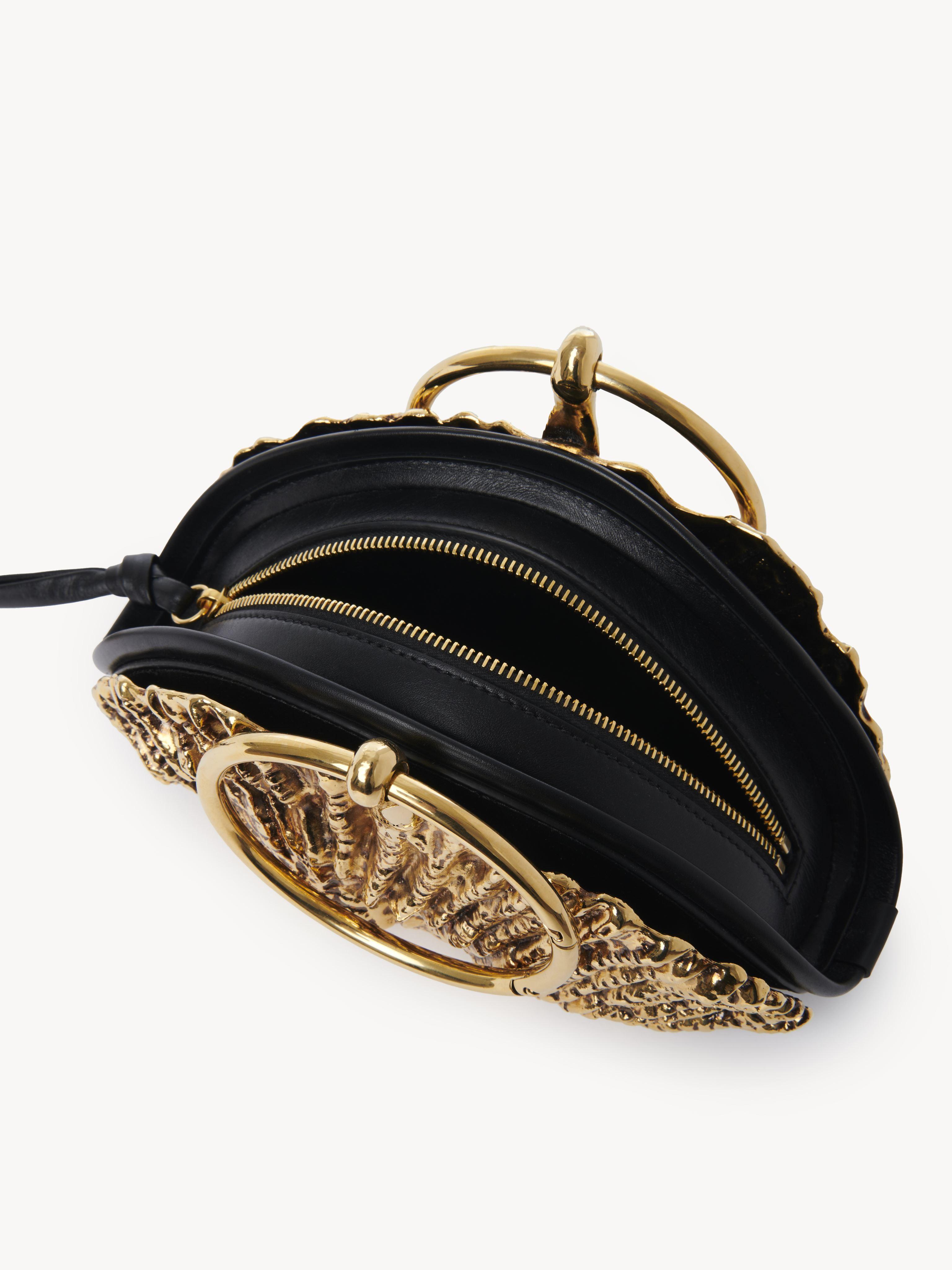 Chloé Sea Treasures Shell Zipped Clutch In Soft Leather