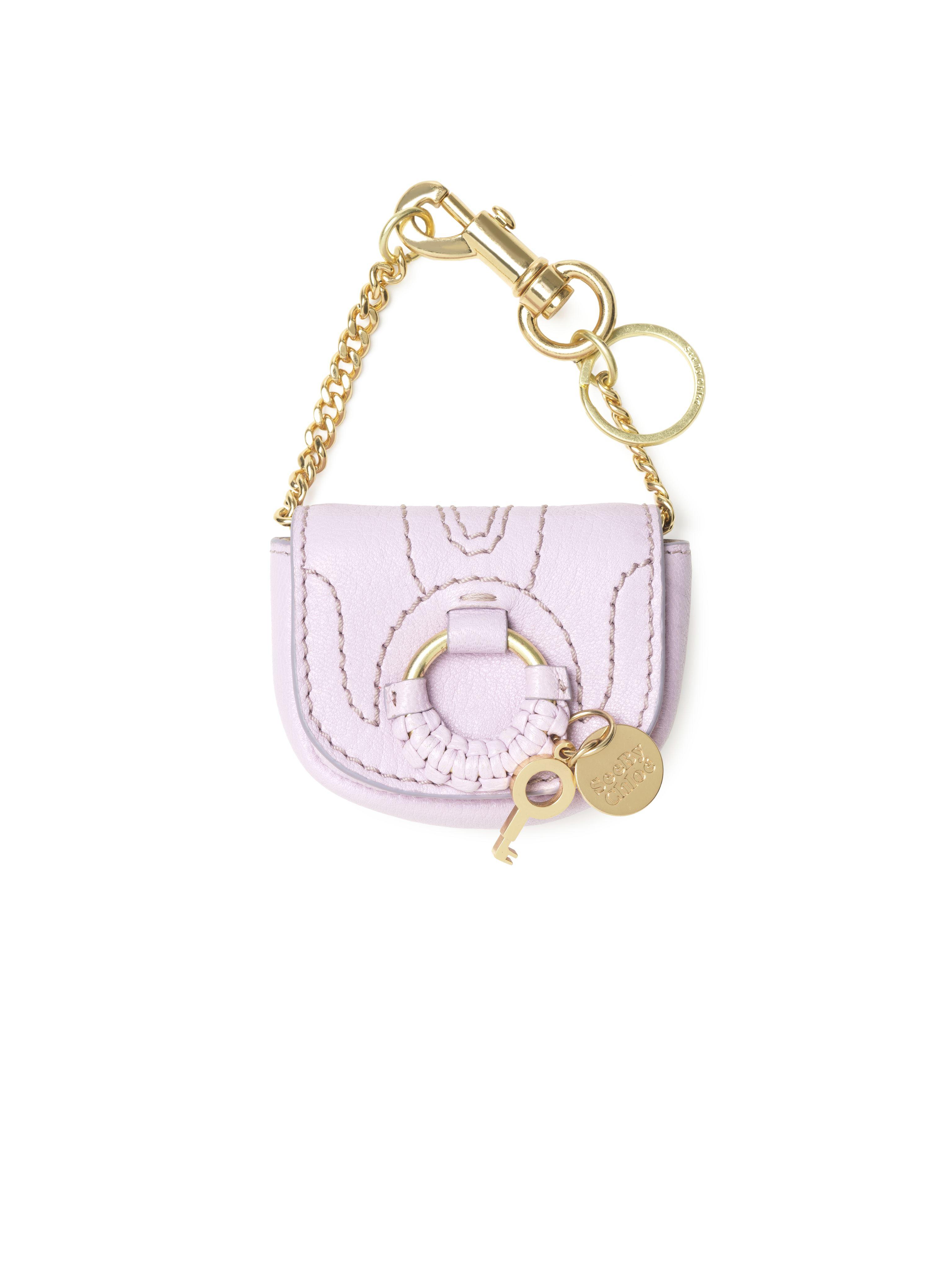 See By Chloé Cotton Hana Nano Key Ring in Pink | Lyst