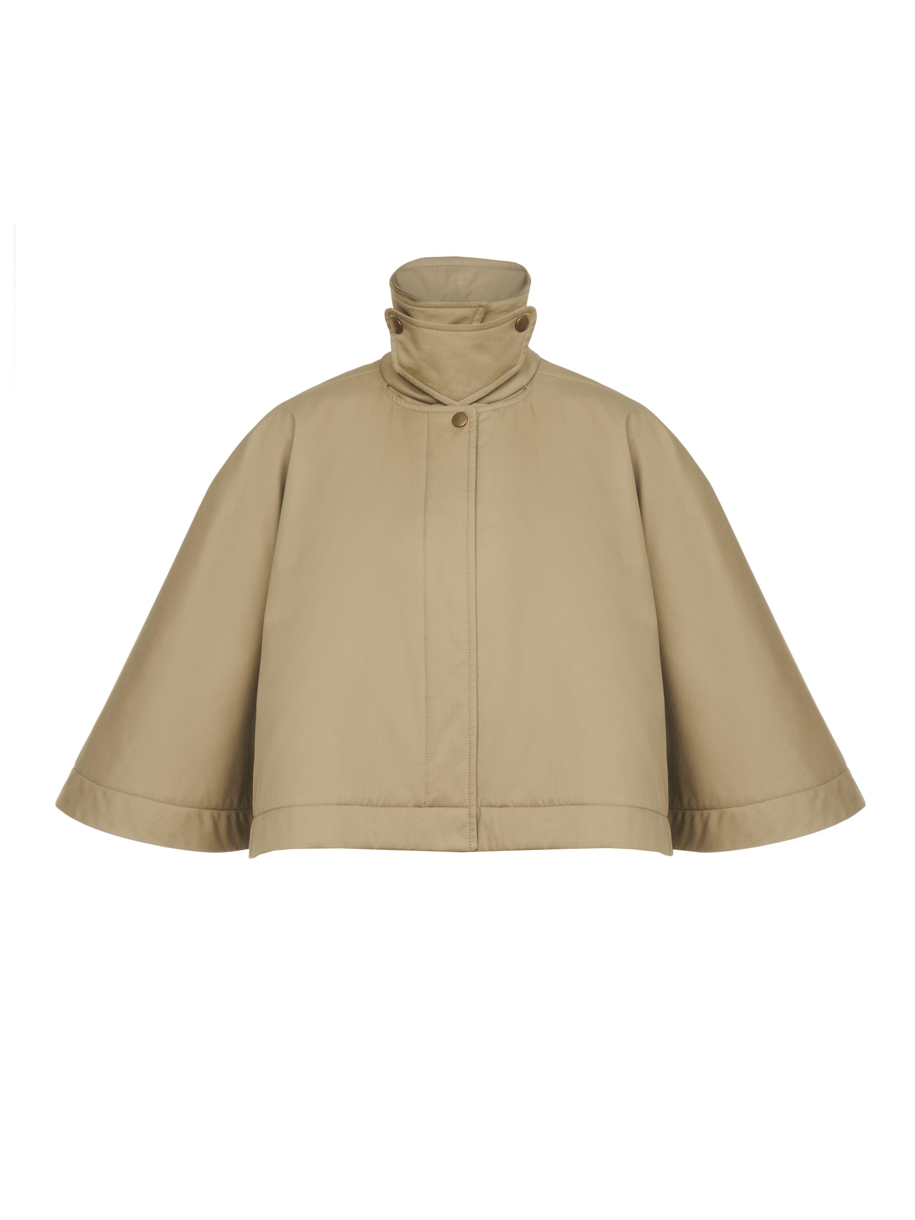 【関税&送料込】Chloe Short Brown Shiny Cotton Cape 関税&送料込】Chloe Short Brown Shiny Cotton Cape (Chloe
