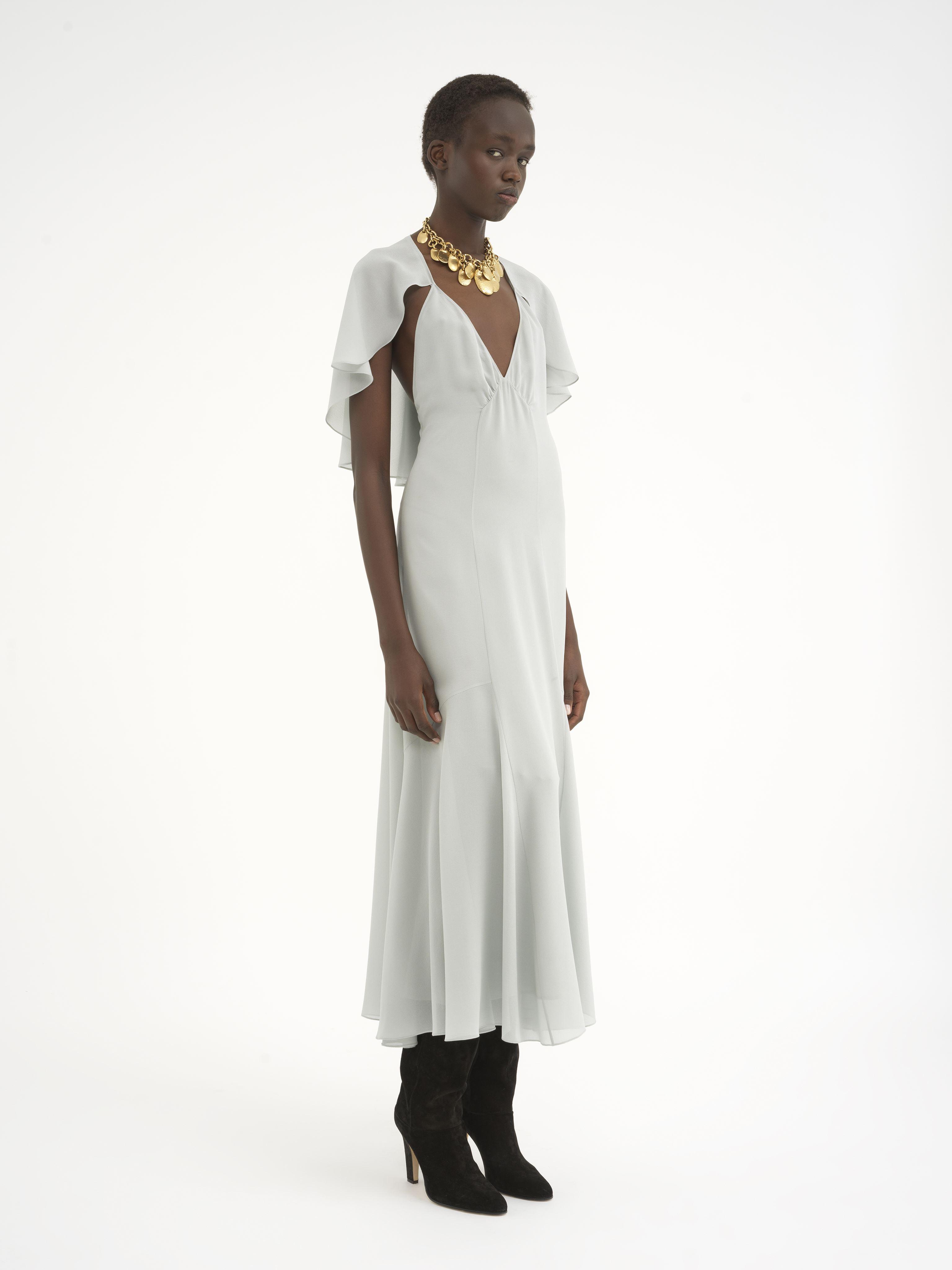 chloe white silk dress Chlo Silk Long Dress w/ Tags - Neutrals Dresses, Clothing - CHL390311