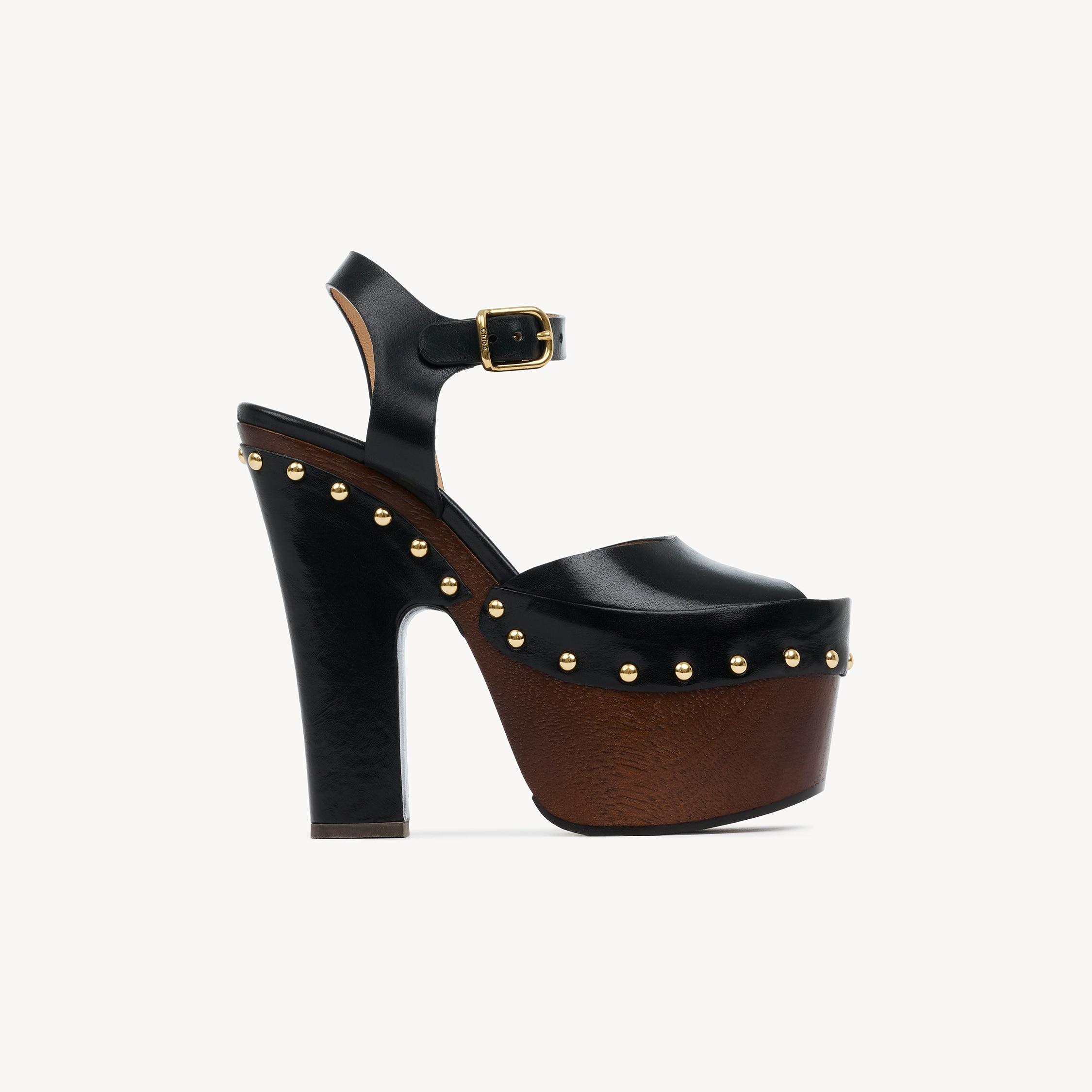Chloé Meretプラットフォームクロッグ ブラック | Lyst