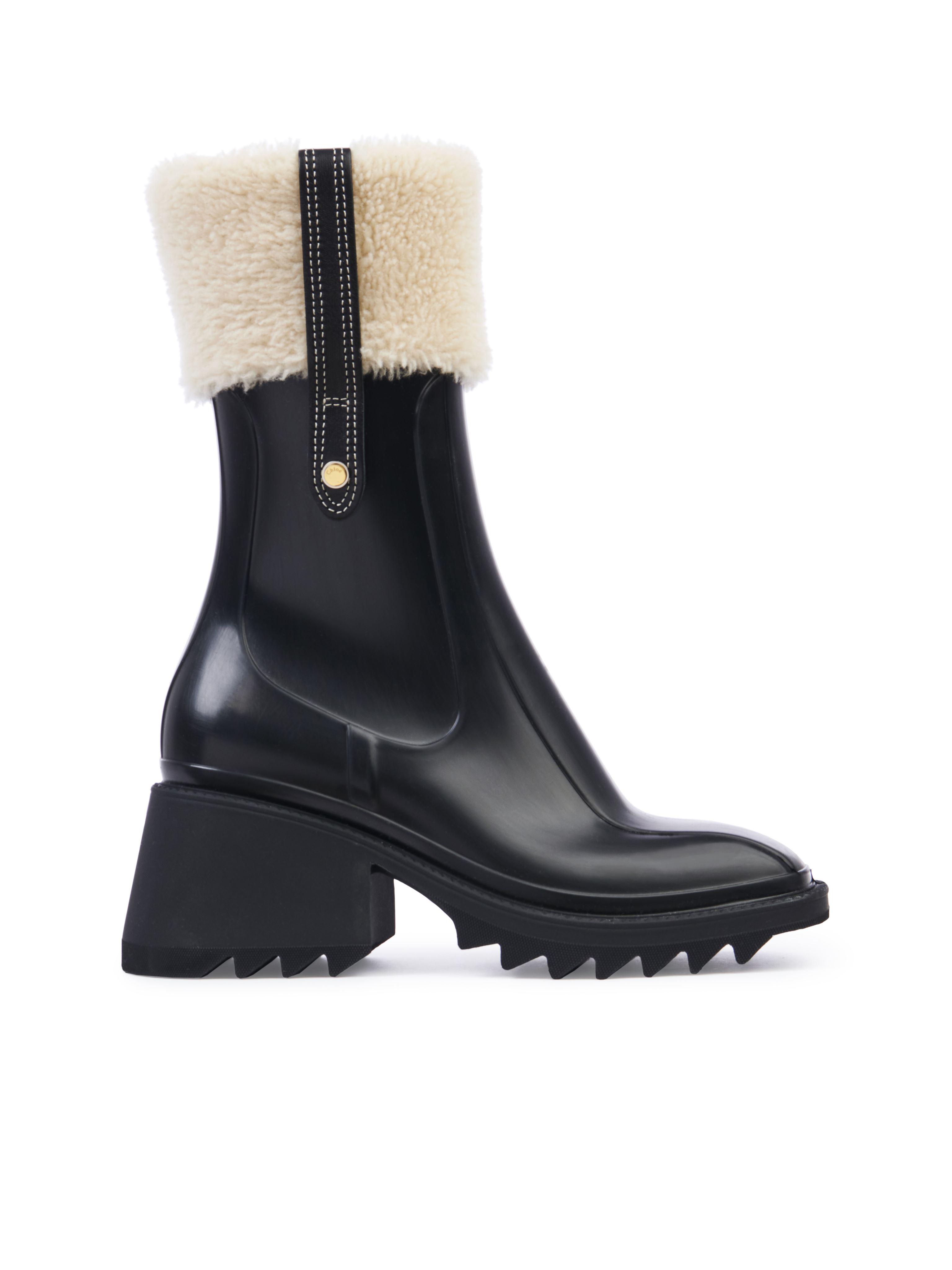 Chloe Betty Ankle Rain Boot in Black Lyst UK