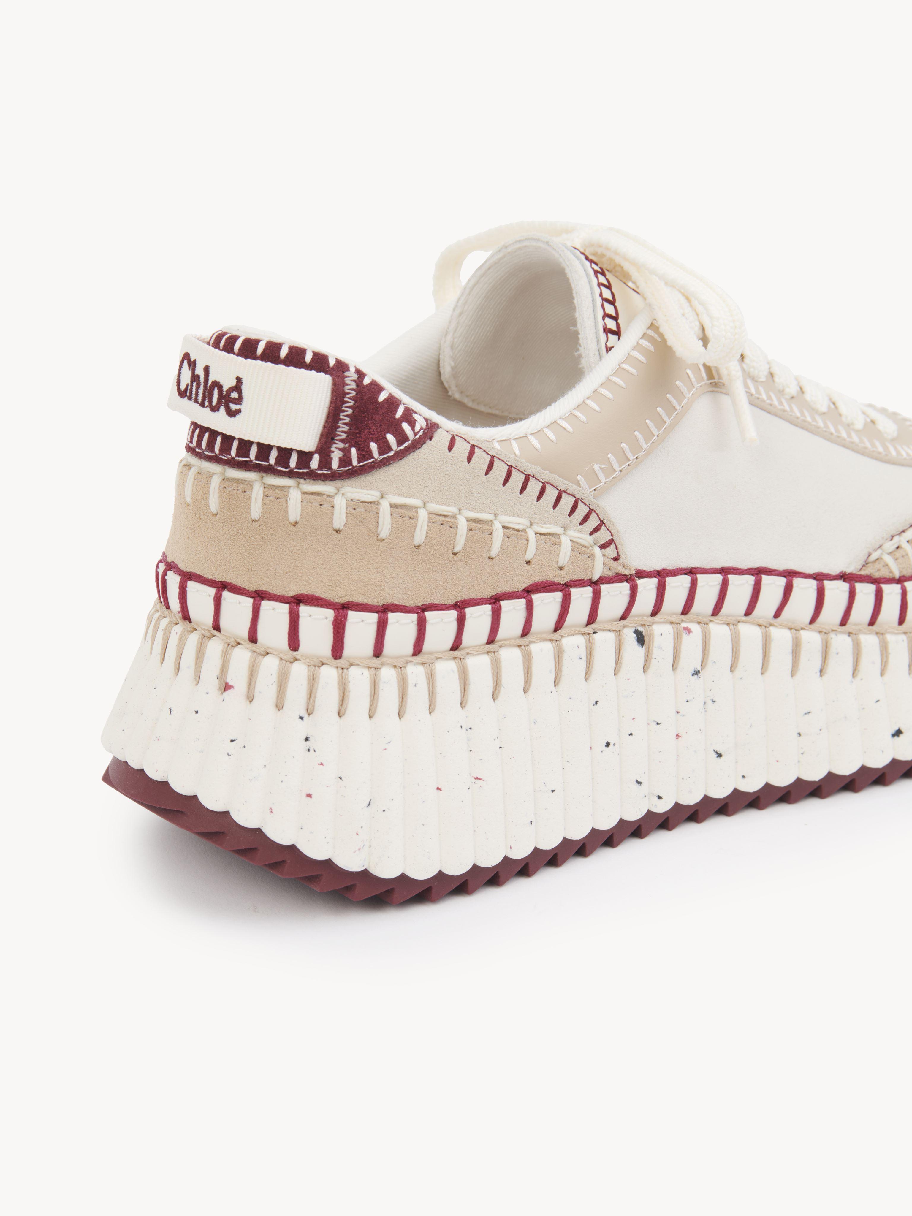 スニーカー CHLOE WHITE AND LIGHT PINK SNEAKERS Chloé Chloé Kick Sneaker | Chloé US