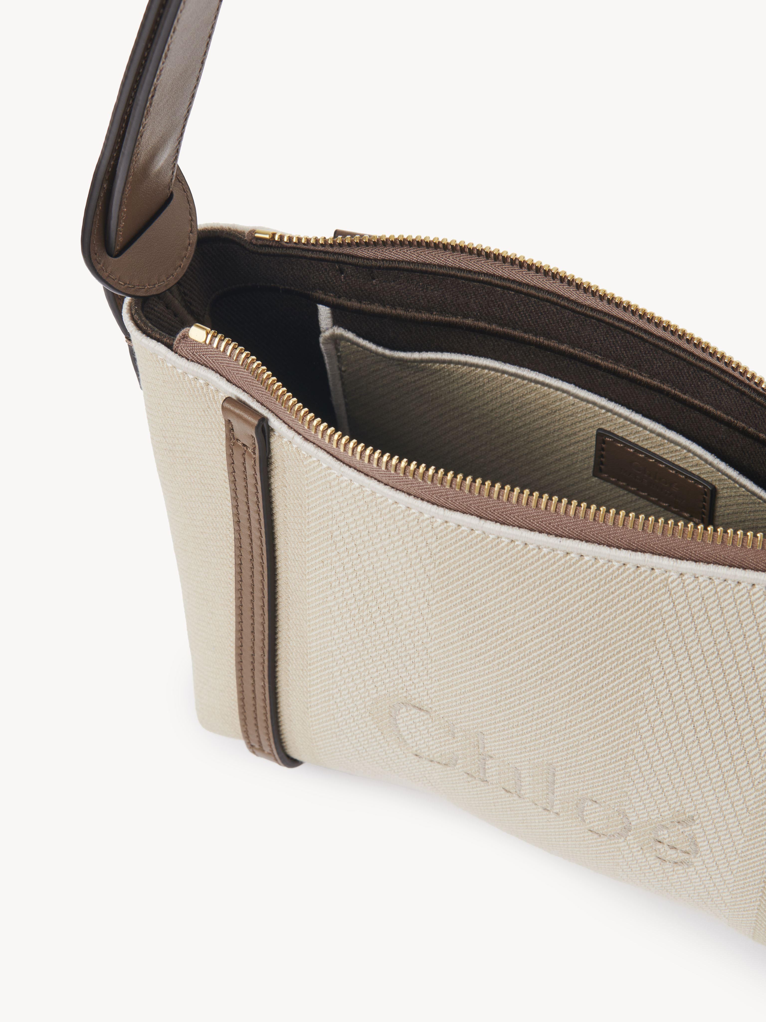 Chloé Chloé Carry Shoulder Bag In Canvas in White | Lyst