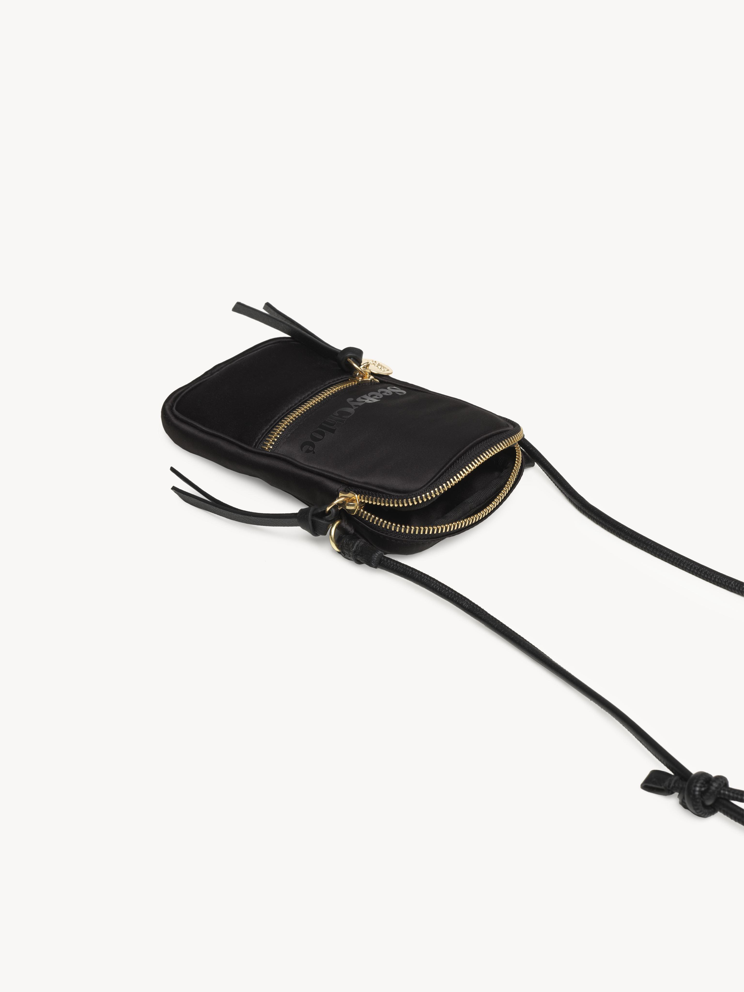 See By Chloé See By Chloé Essential Phone Holder With Strap in Black