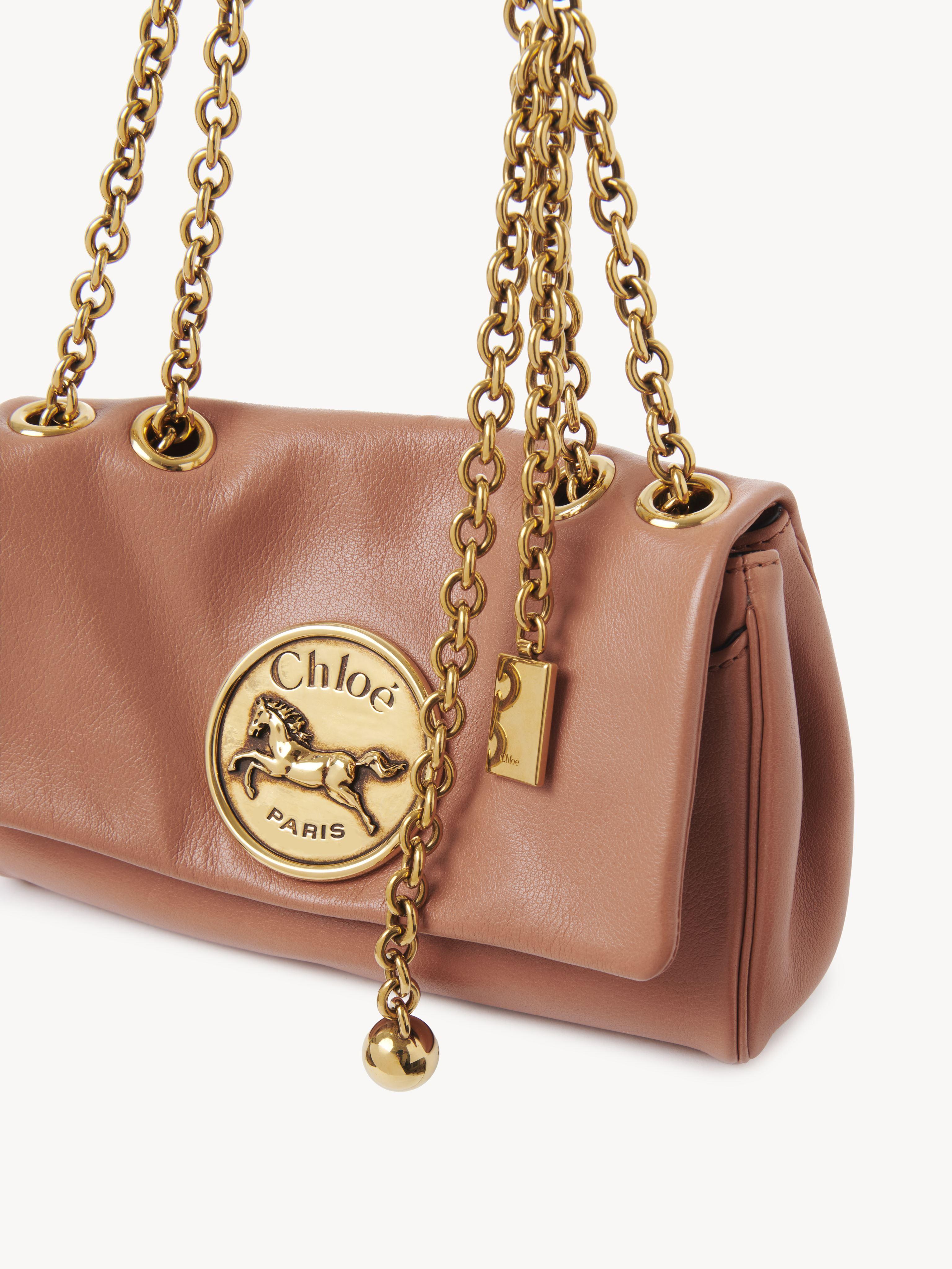 Chloé Small Chloé Heritage Shoulder Bag In Grained Leather
