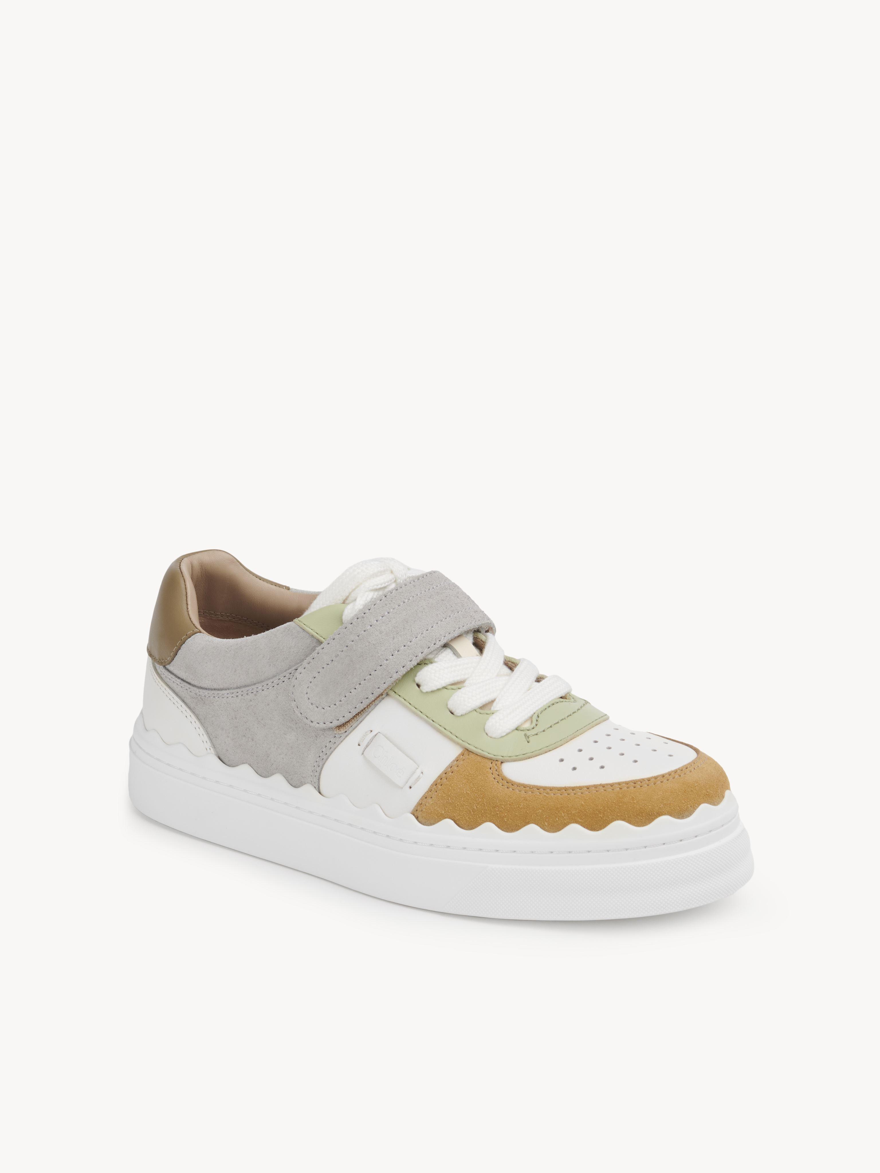 Chloé Lauren Sneaker With Strap in White | Lyst