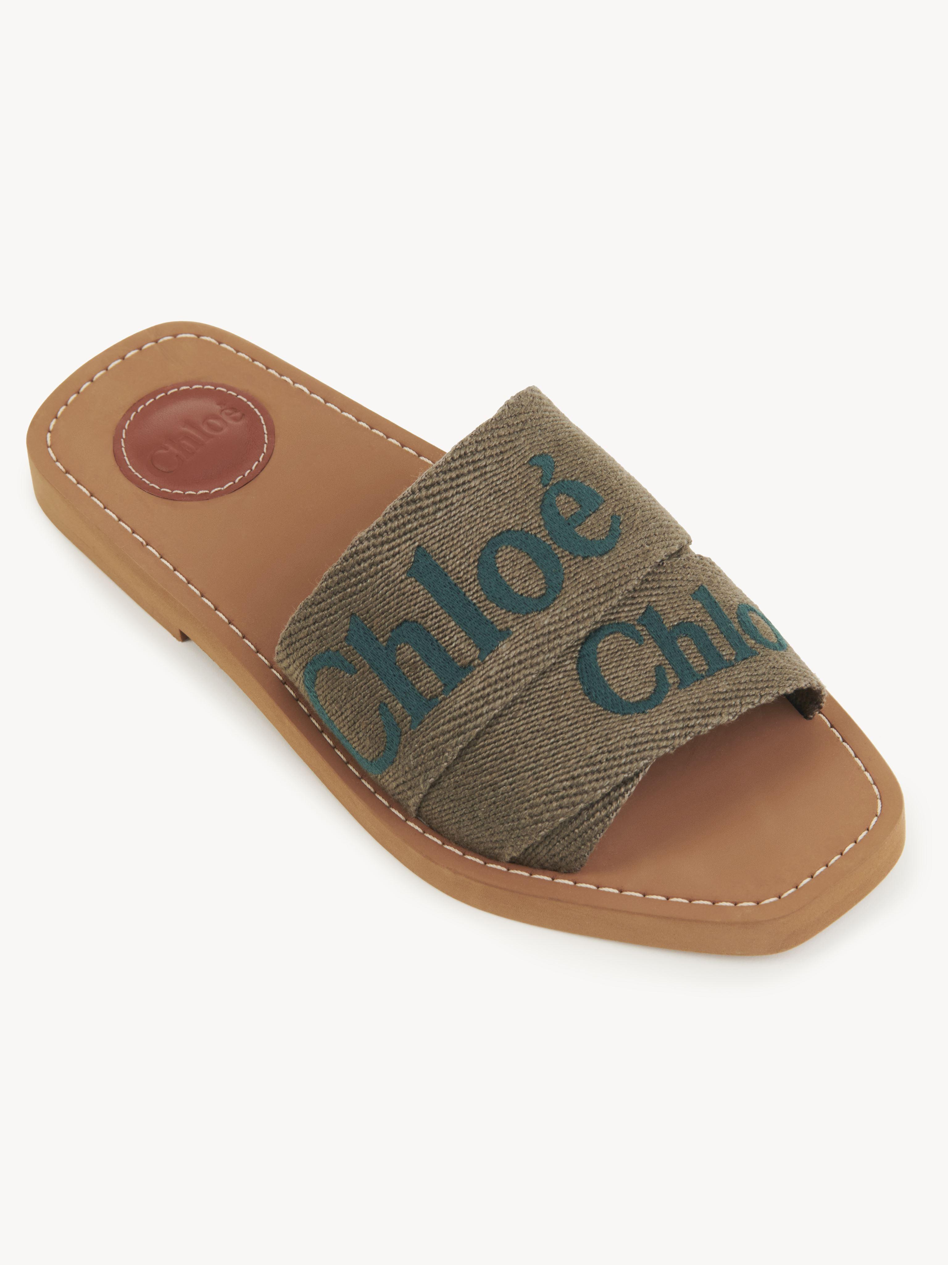 Chloé Woody Mule in Green Lyst UK