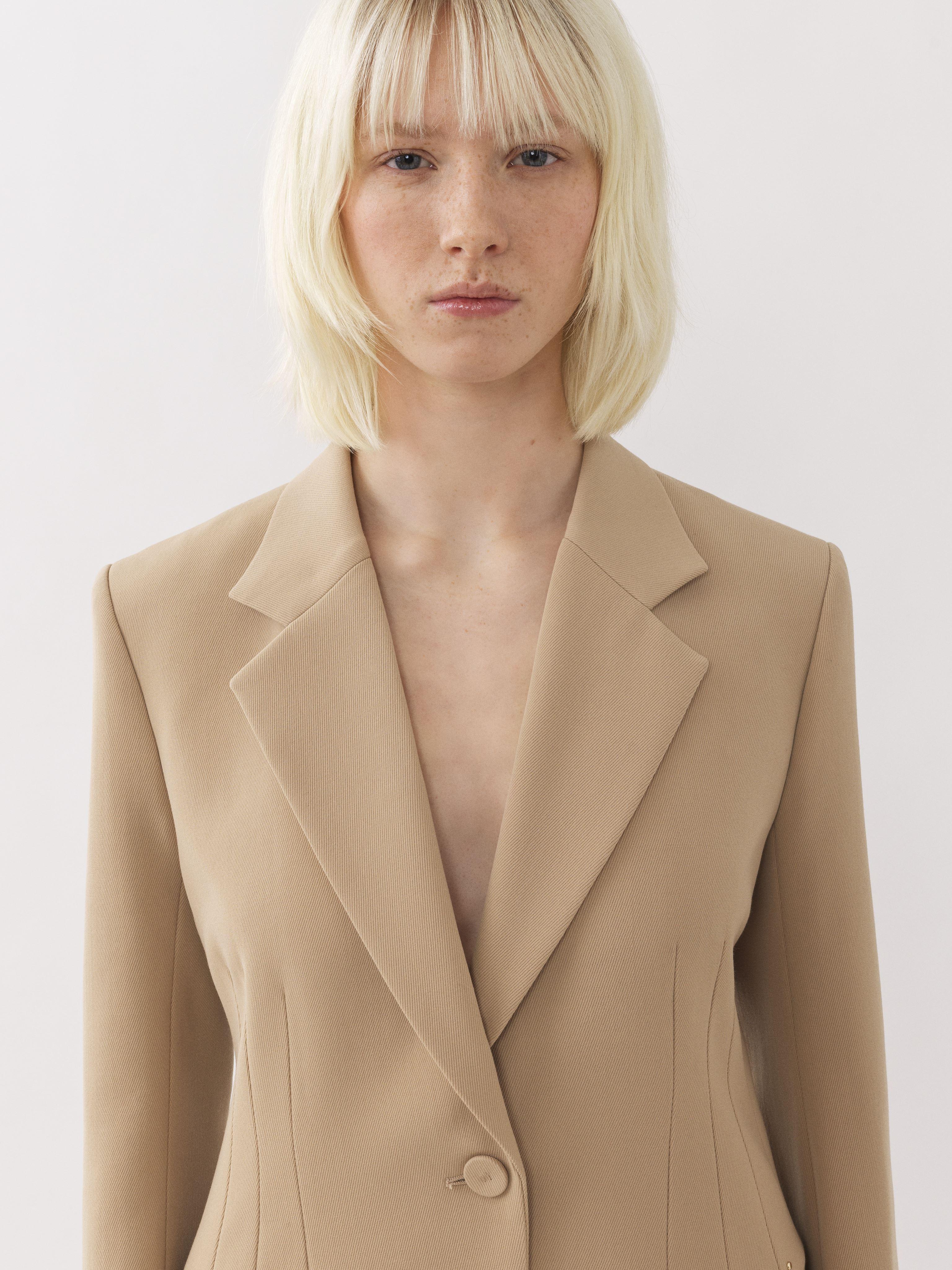 Chloé Bell-shaped Jacket in Natural | Lyst
