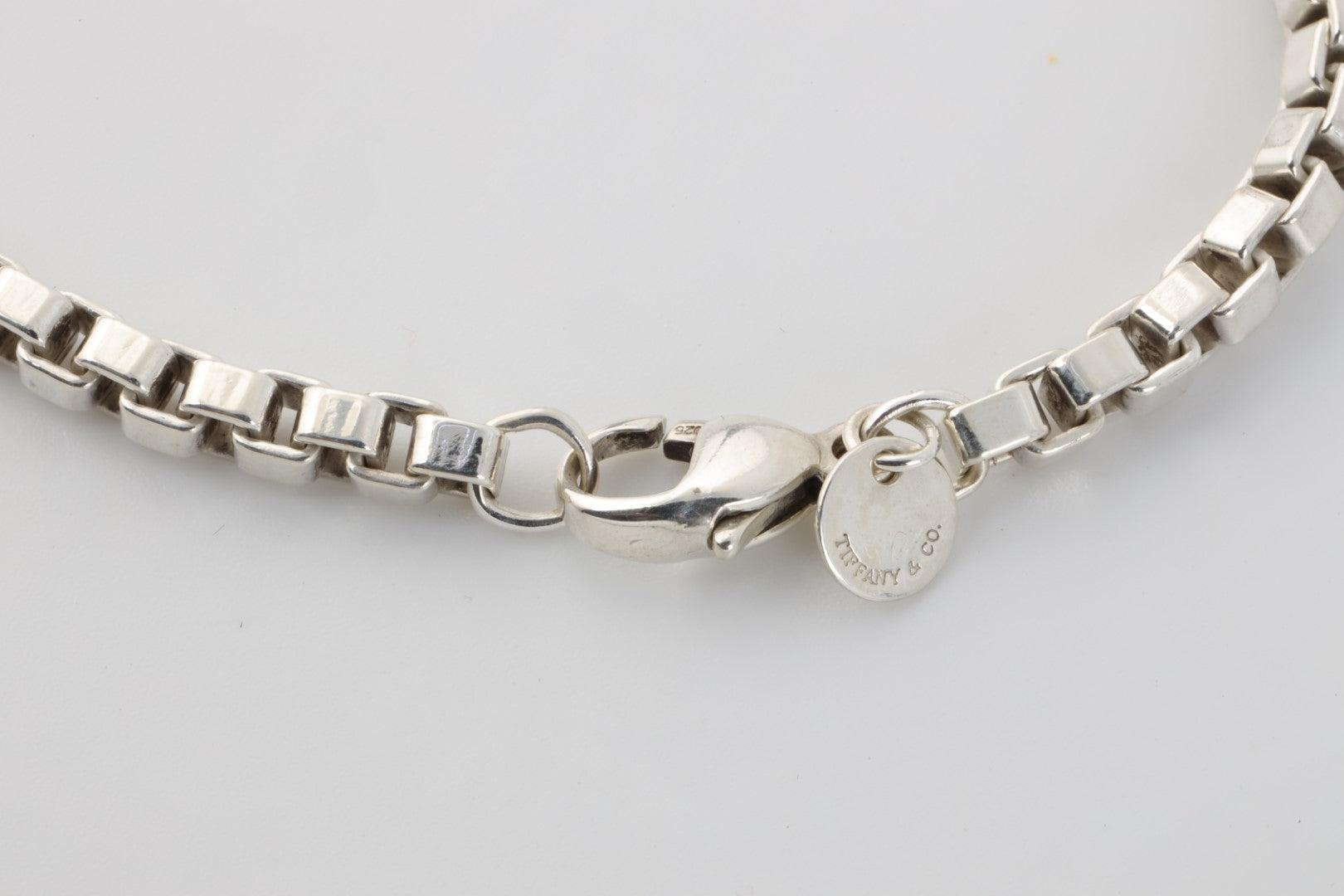Tiffany  Co Sterling Silver Venetian Link Bracelet 4mm 775  QUEEN MAY