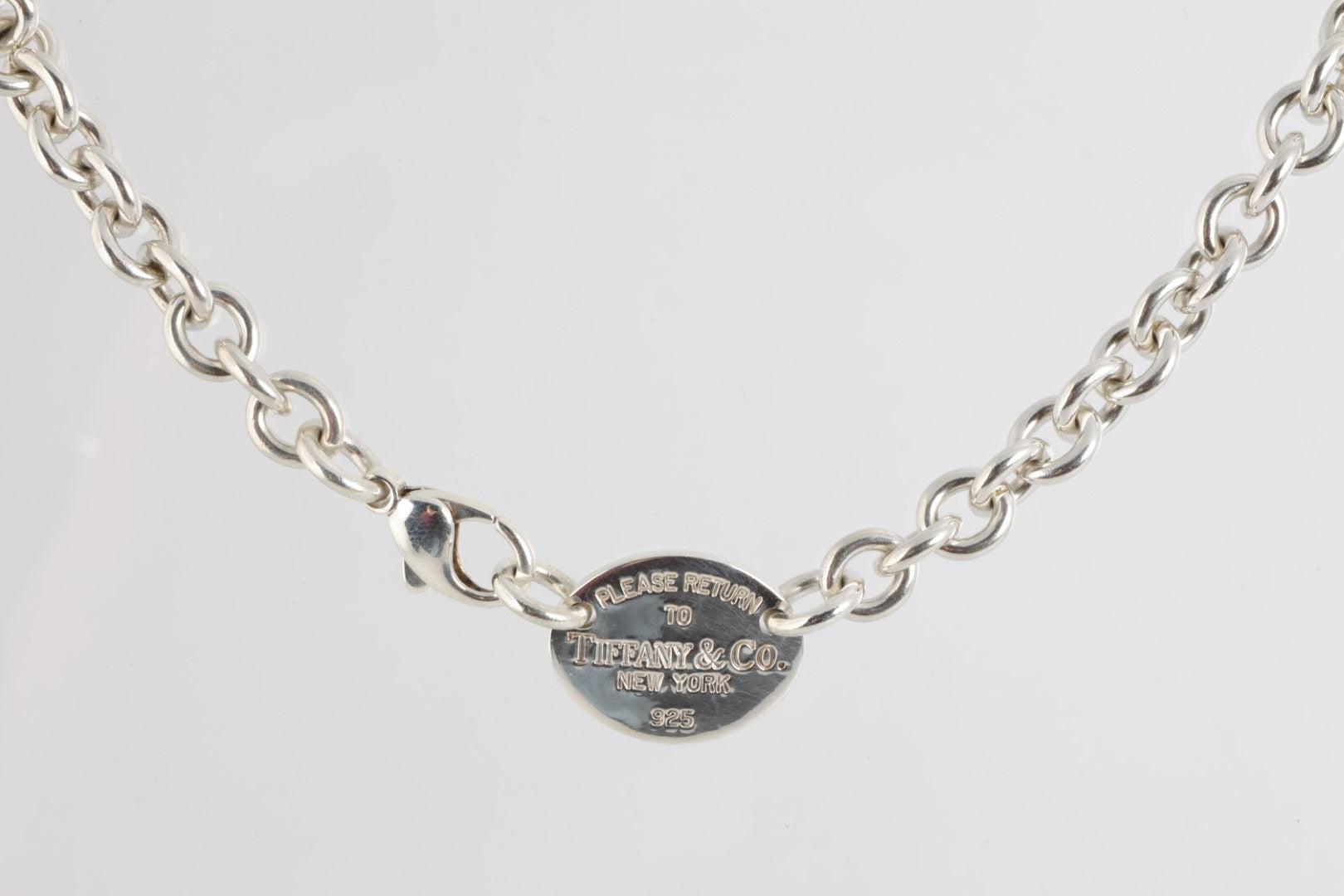Tiffany \u0026 Co. Oval Tag Necklace (59.91g 