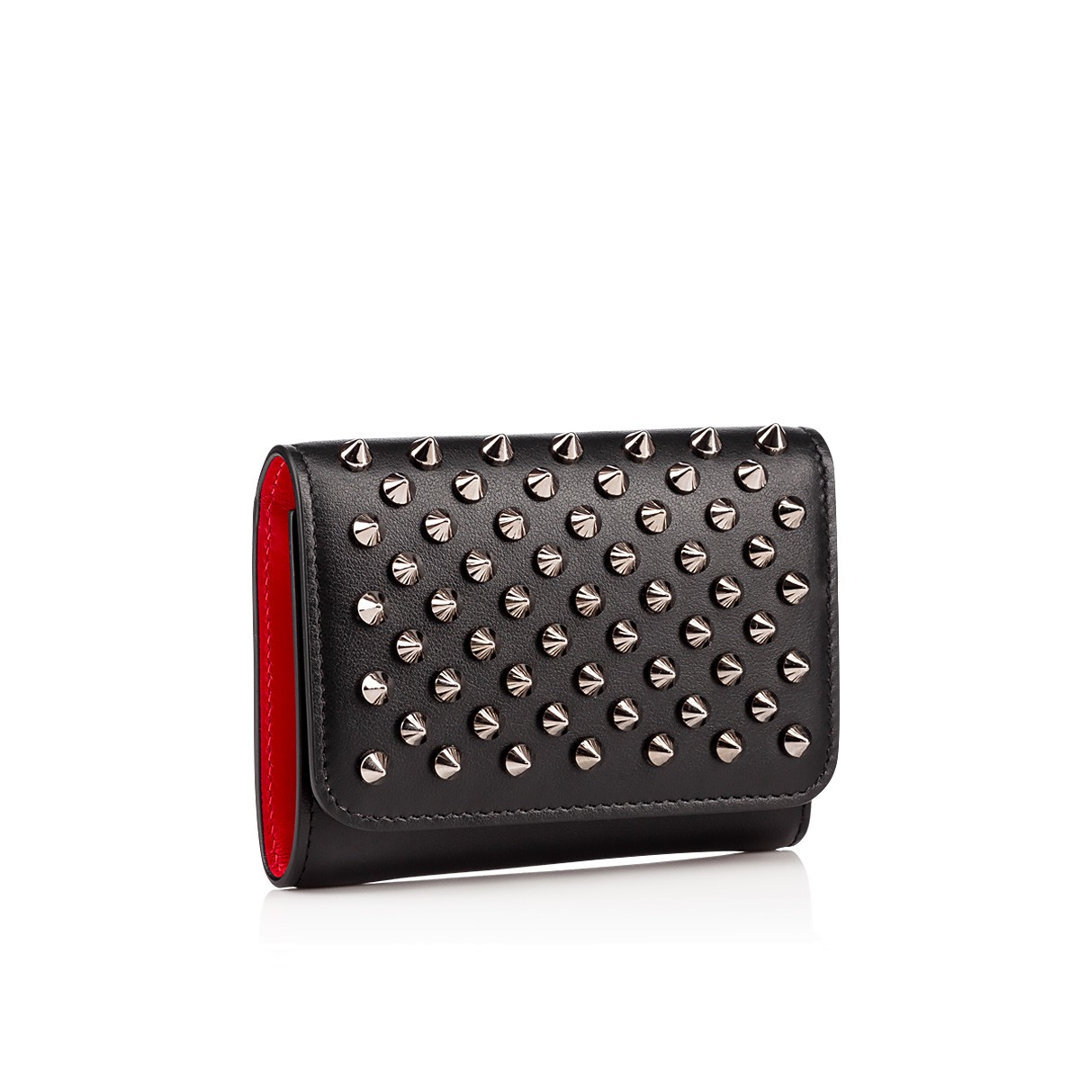 christian louboutin macaron wallet with flap in black lyst christian louboutin macaron wallet with flap in black lyst