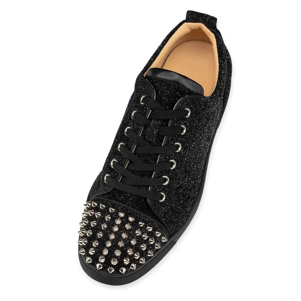 christian louboutin men's black spikes