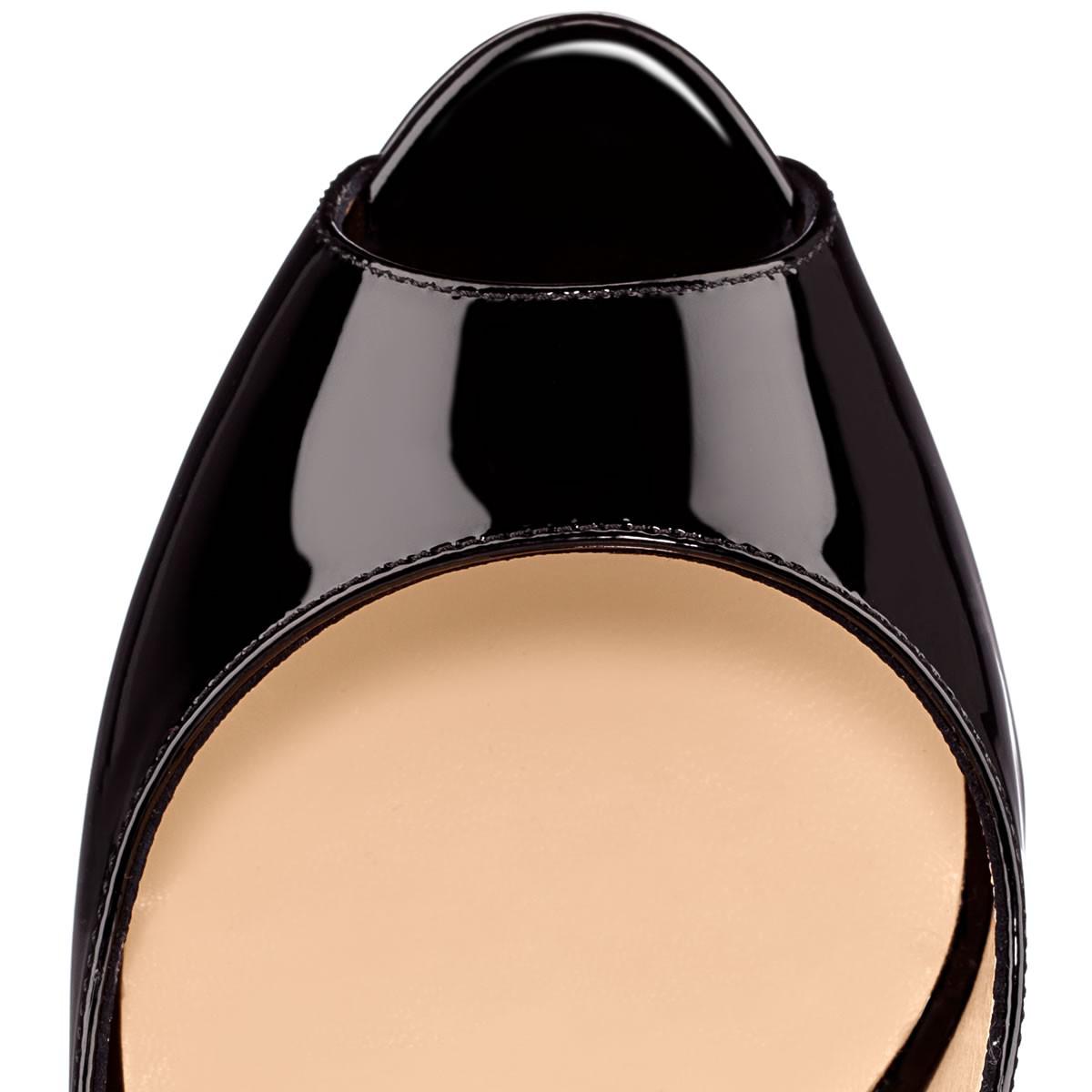 christian louboutin lady peep black