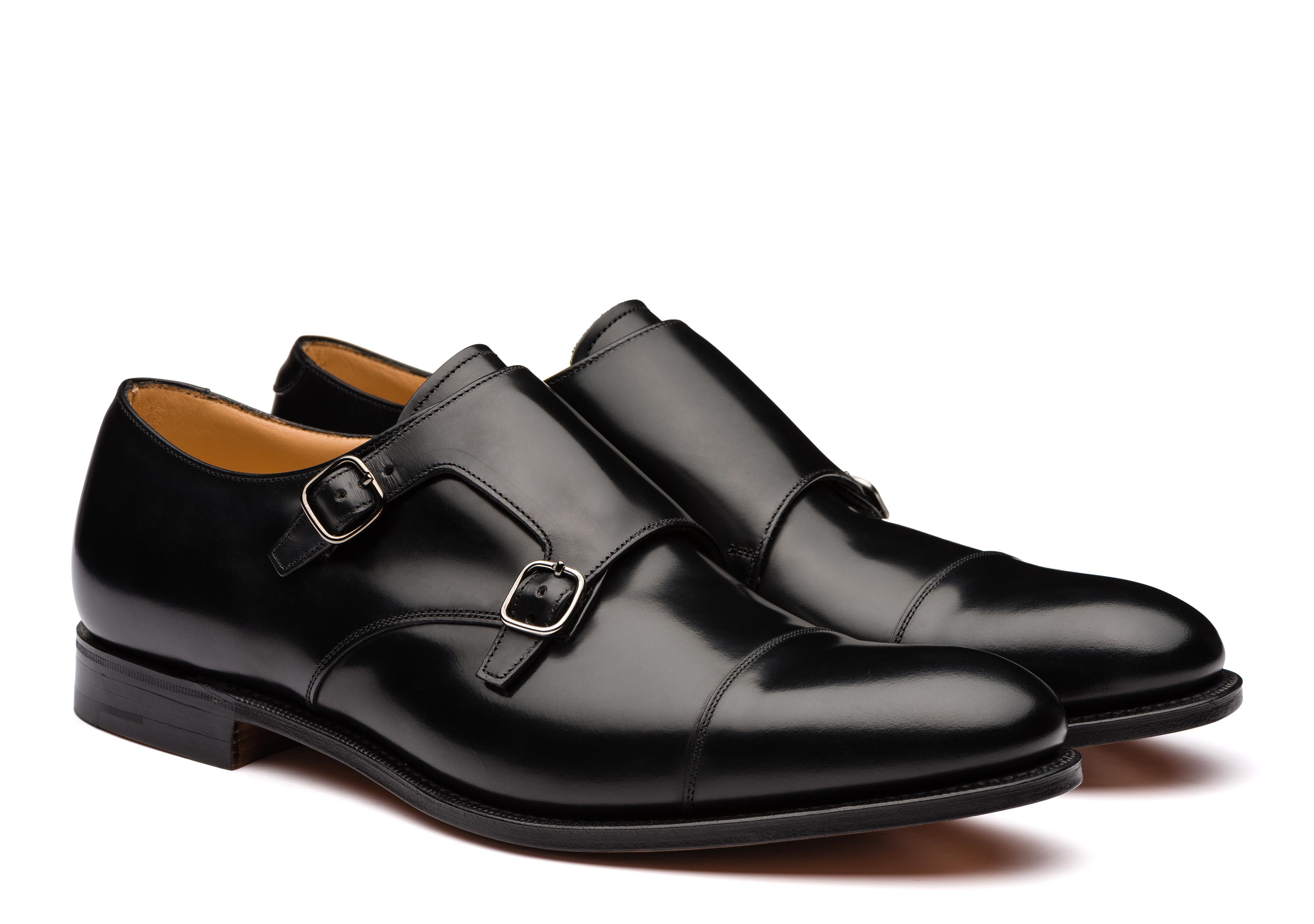 Church s Polished Binder Monk Strap in Black for Men Lyst UK
