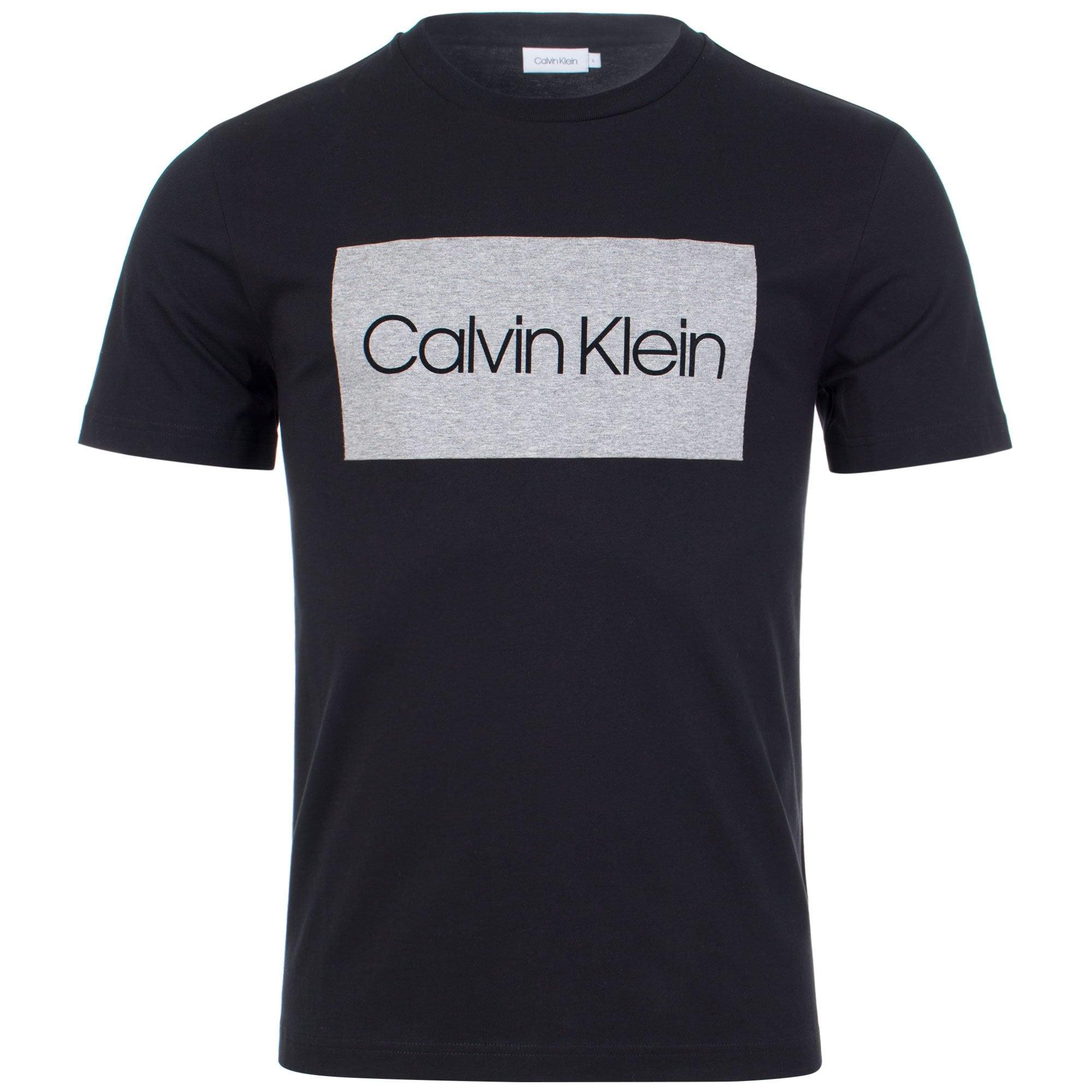 calvin klein flock logo t shirt