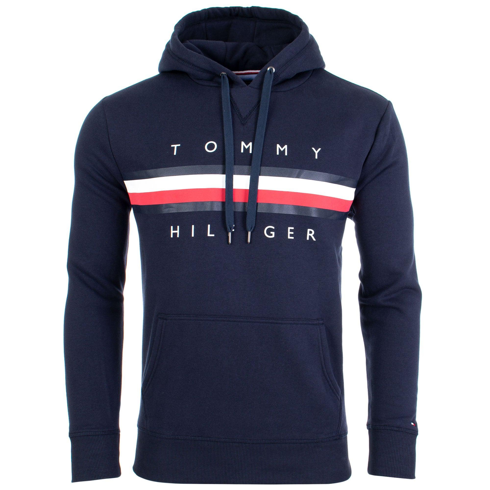 tommy hilfiger signature tape logo hoodie