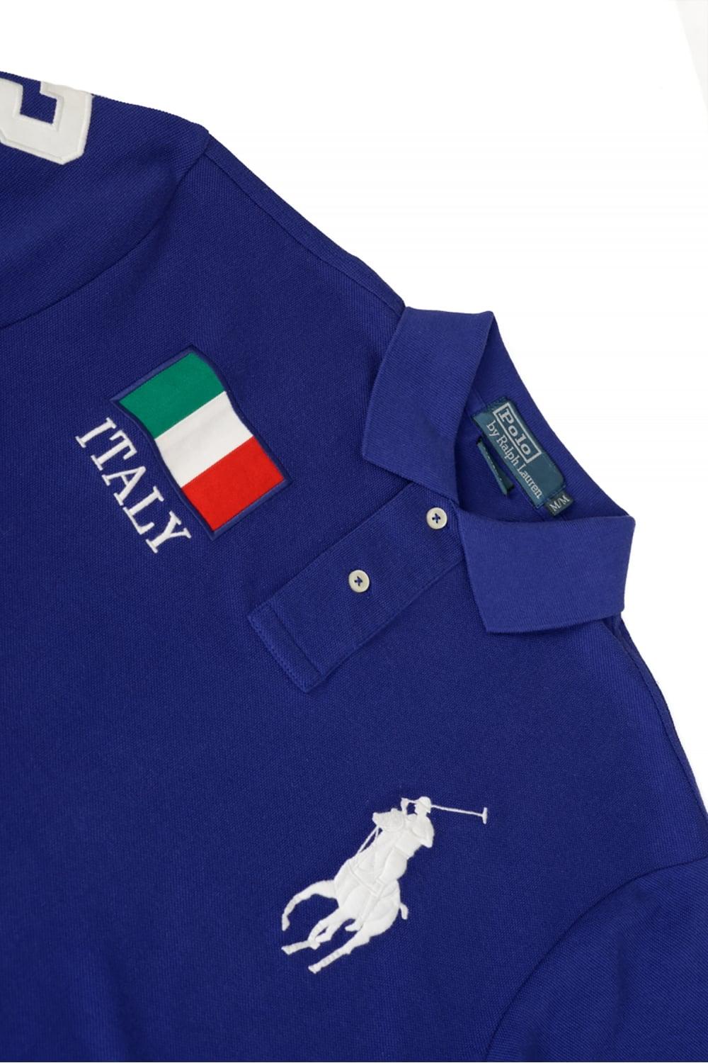 Polo 'italy' Shirt Fit Men's Custom Blue FclJK13T