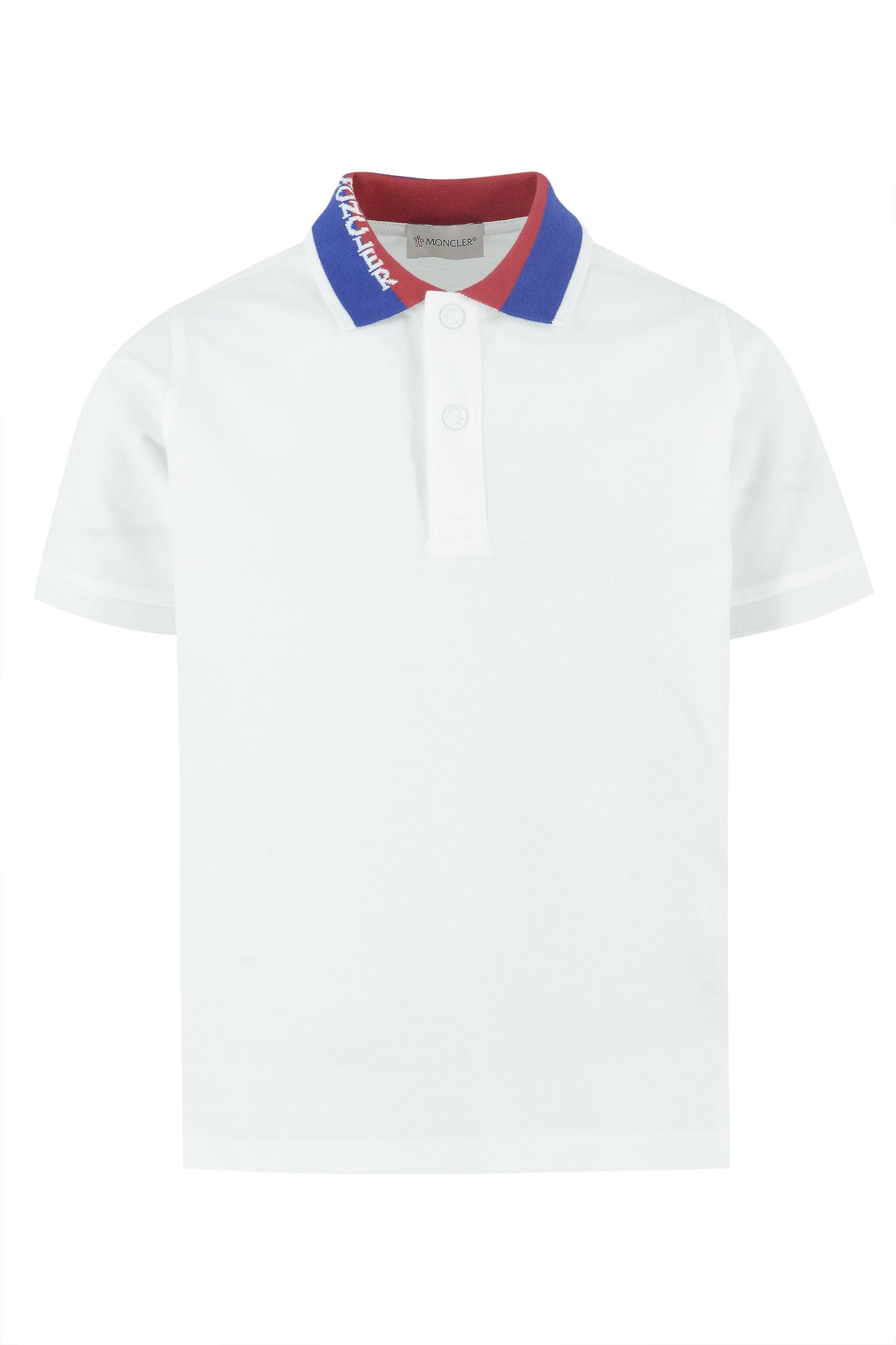 Moncler contrast outlet polo