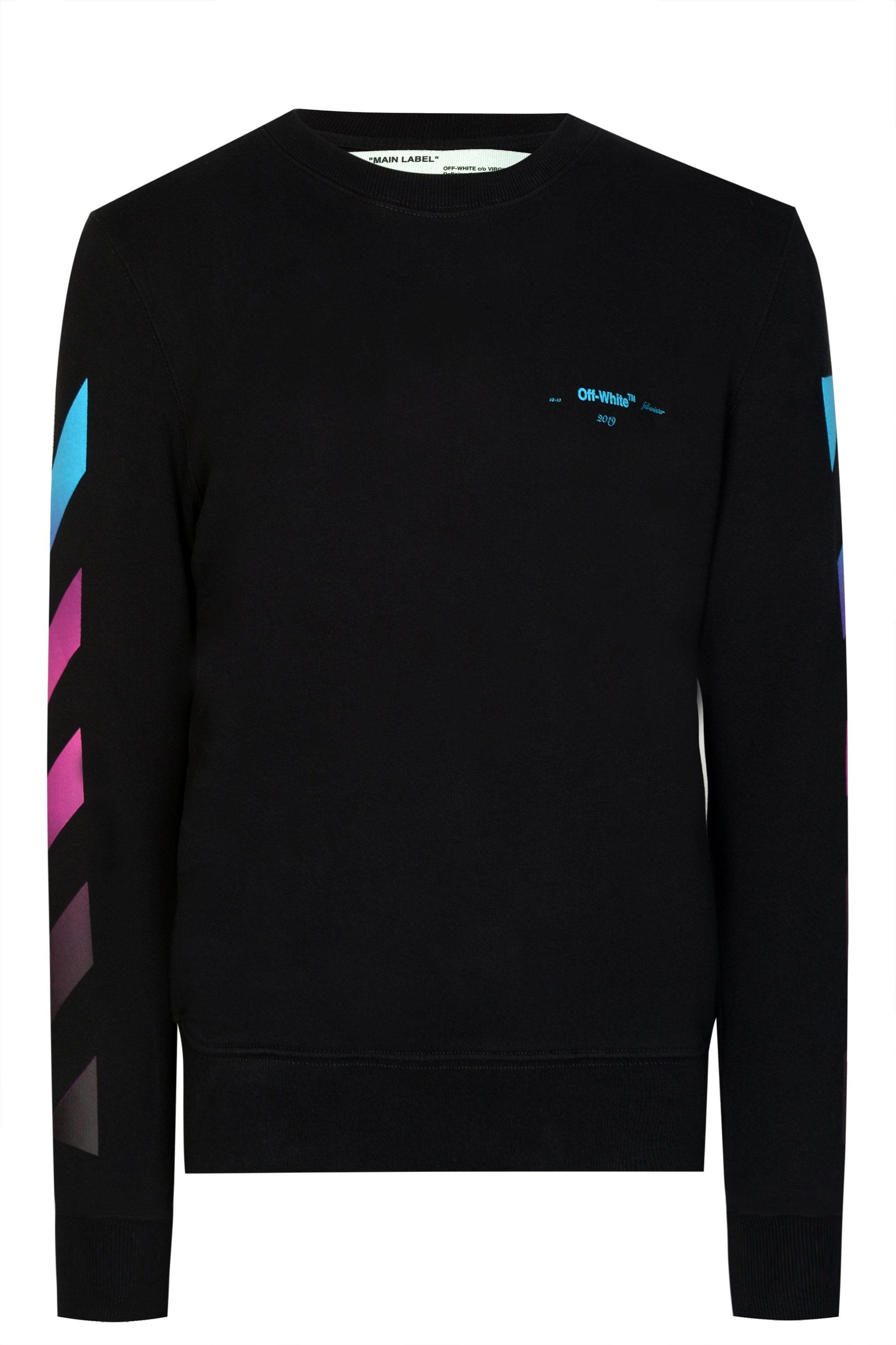 off white gradient sweatshirt