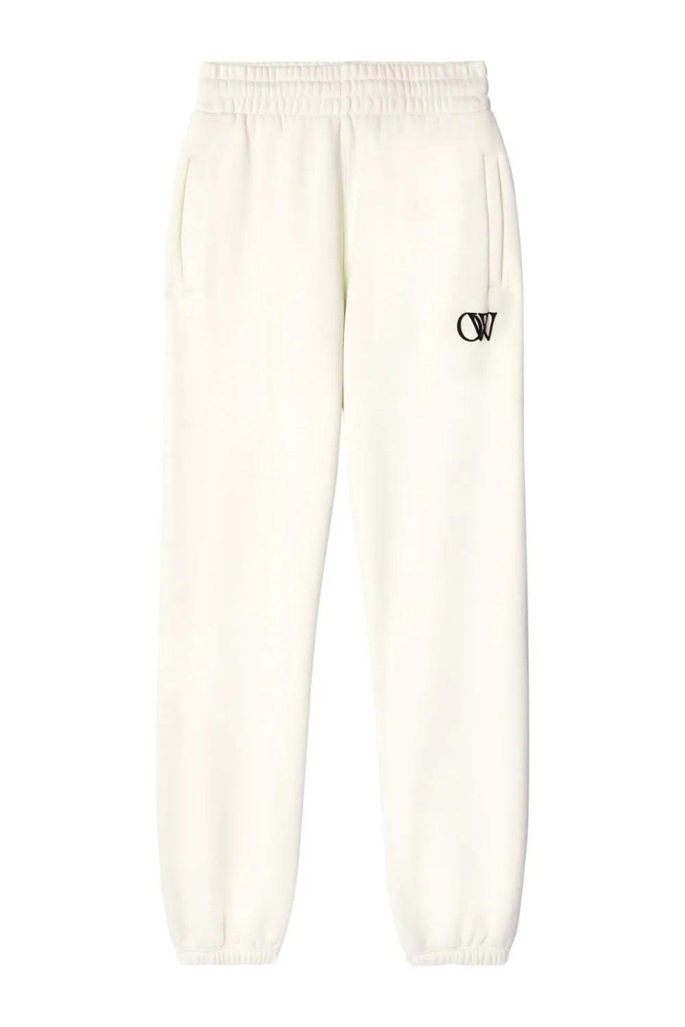 Off White c o Virgil Abloh Womens Ow Cuff Sweatpant in White Lyst UK