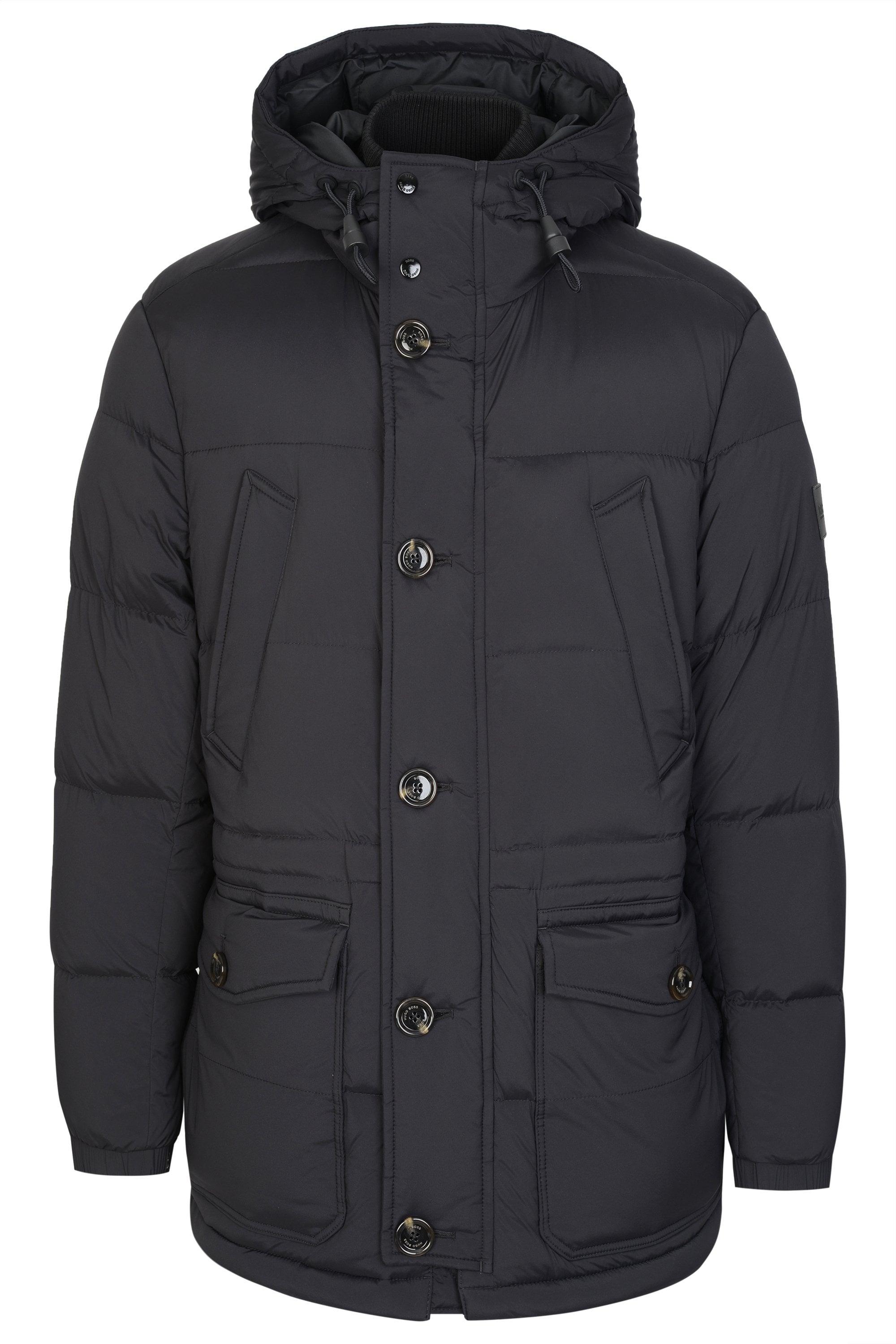 BOSS by Hugo Boss Rubber Hugo Delario Quilted Jacket in Black for Men