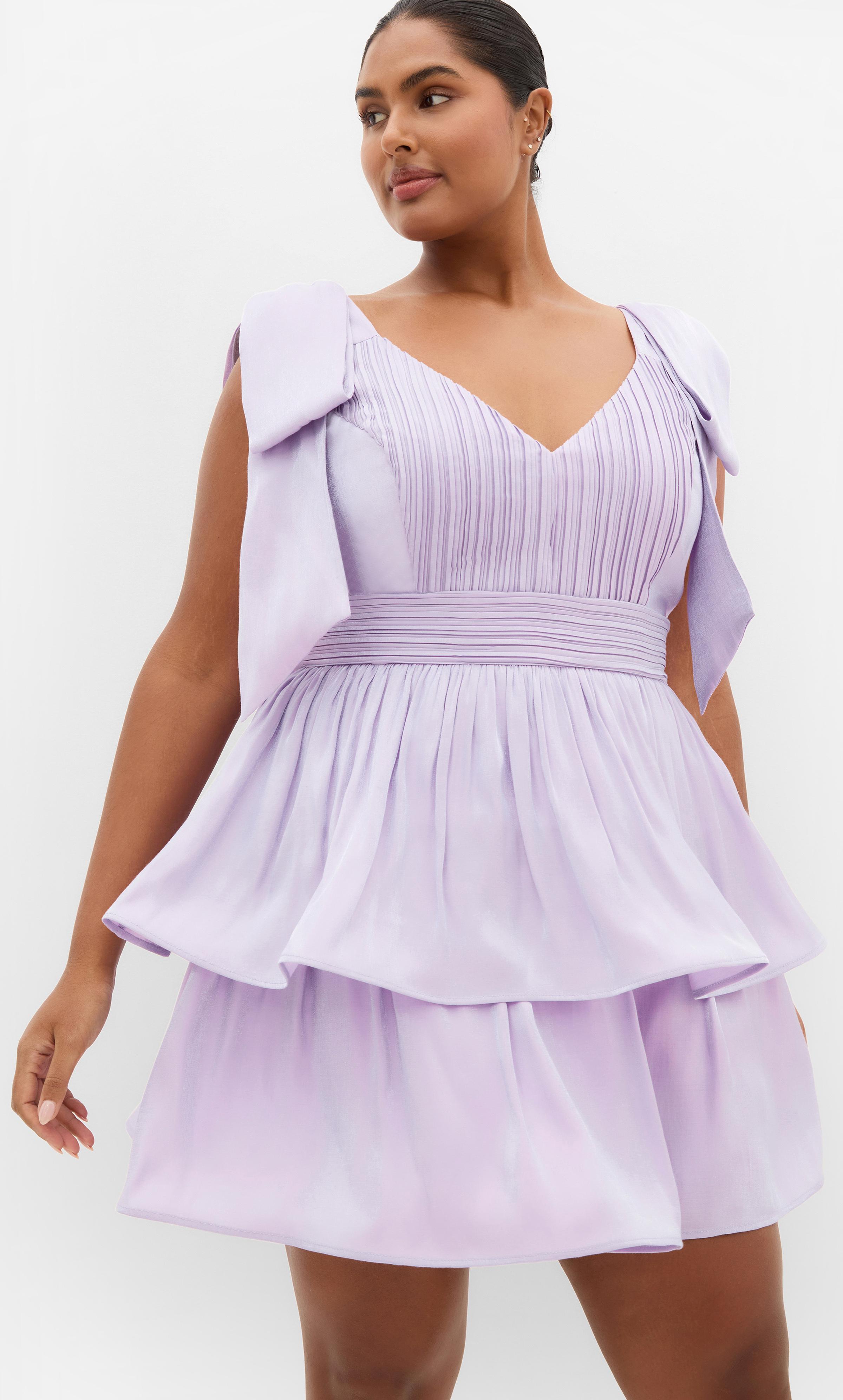 purple dress city chic City Chic Plus Size Lily Dress