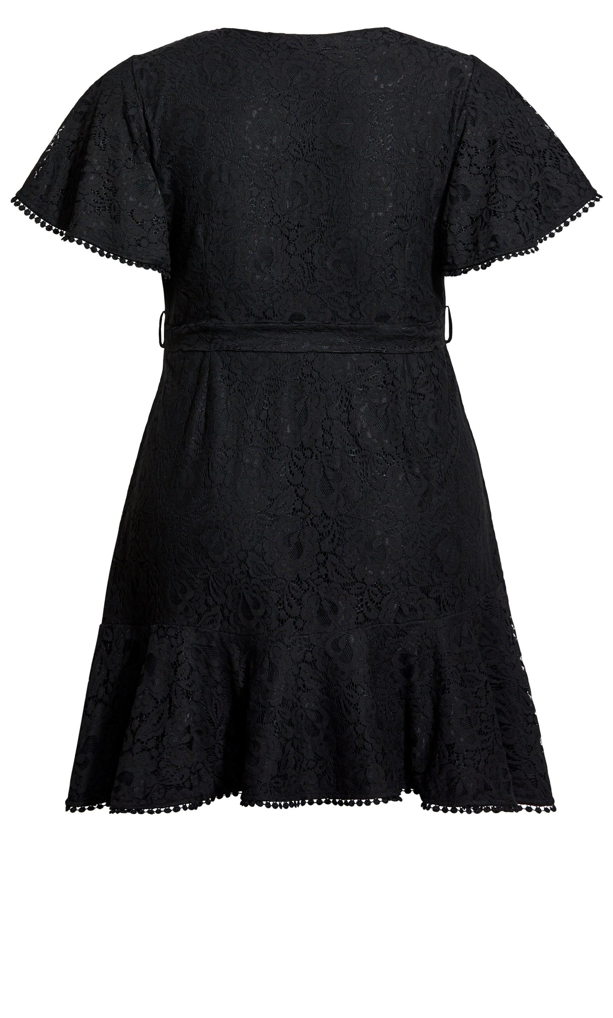 City Chic Sweet Love Lace Dress in Black - Lyst