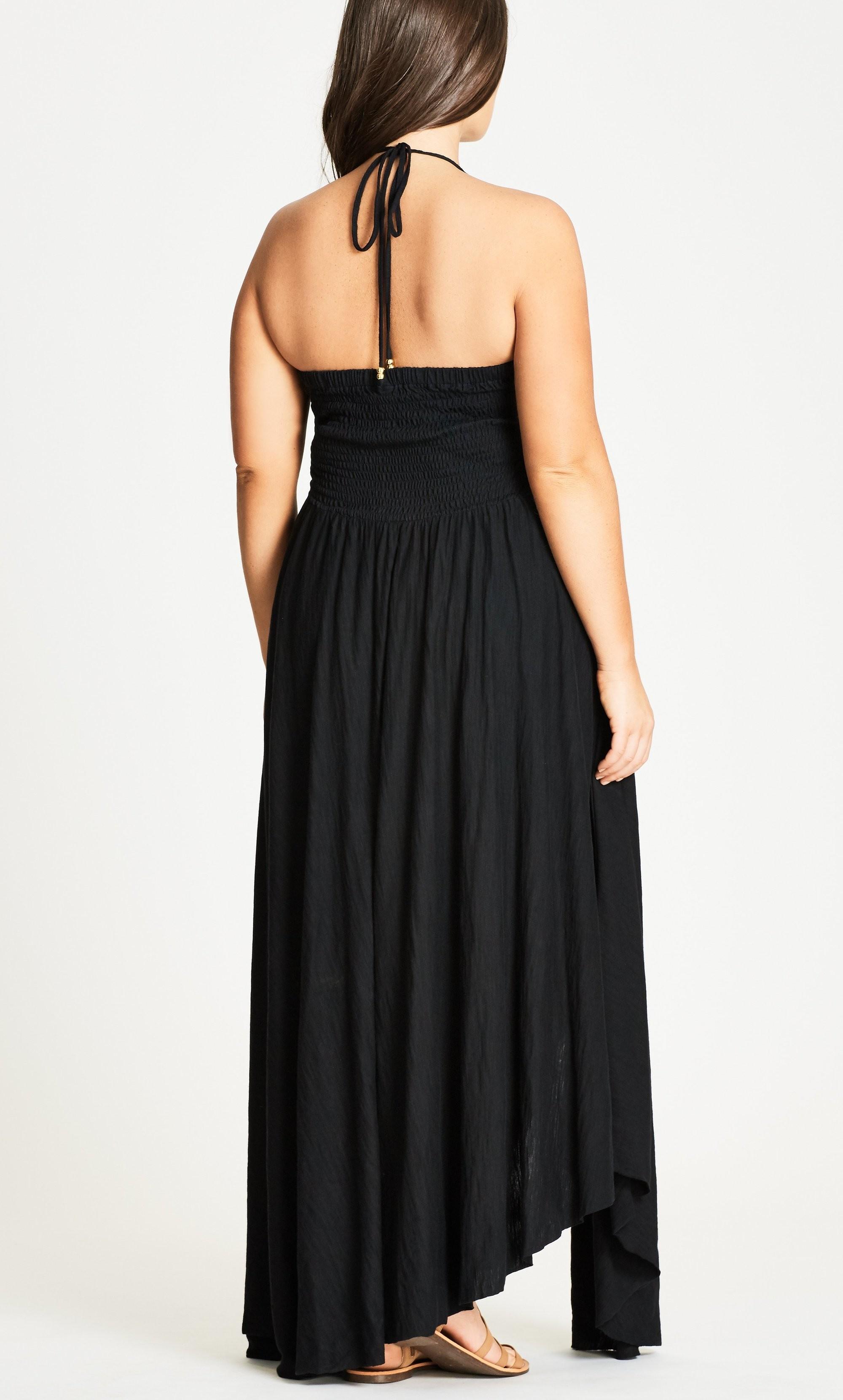 city chic black maxi dress
