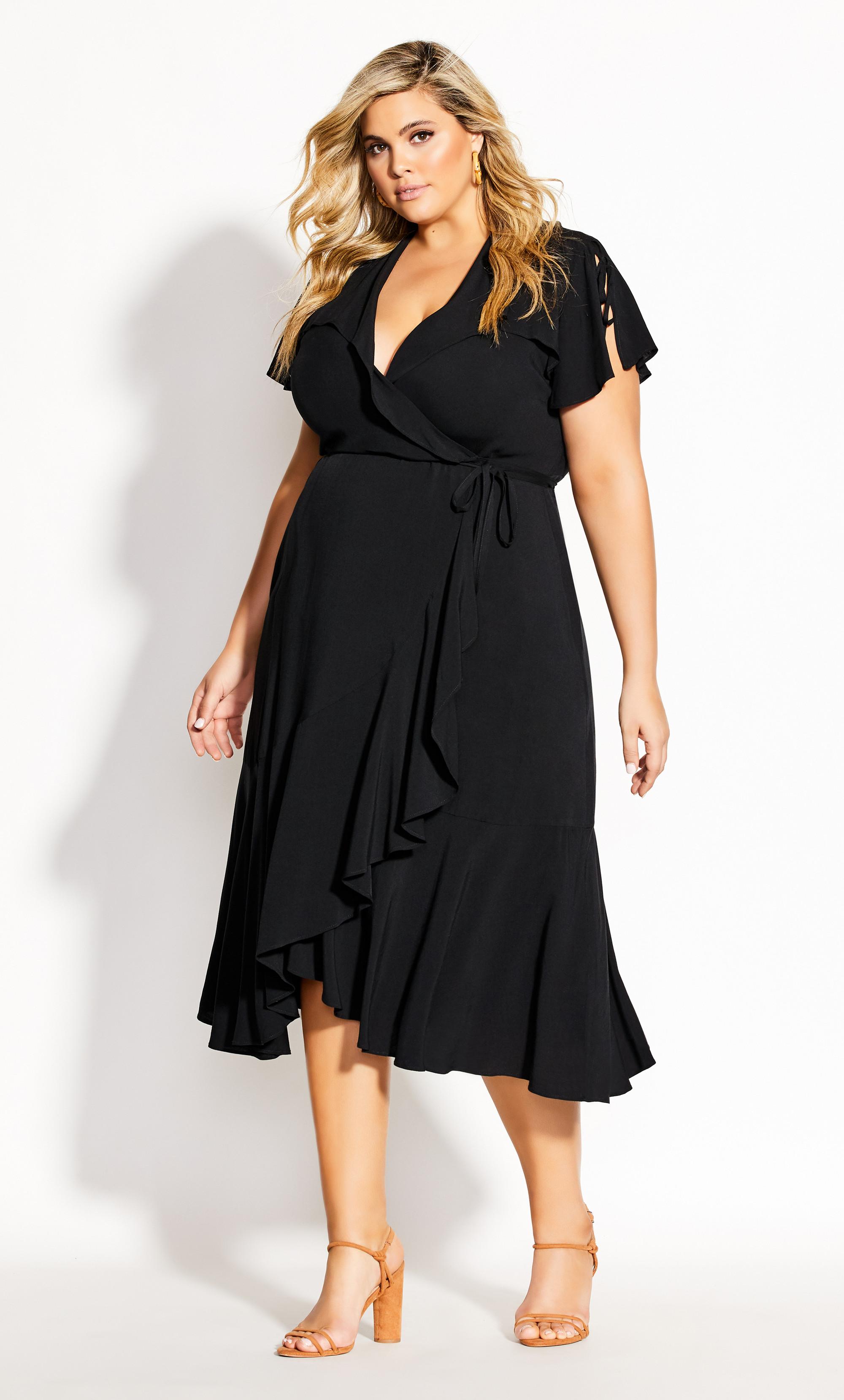 City Chic Synthetic Fiesta Fun Maxi Dress in Black - Lyst