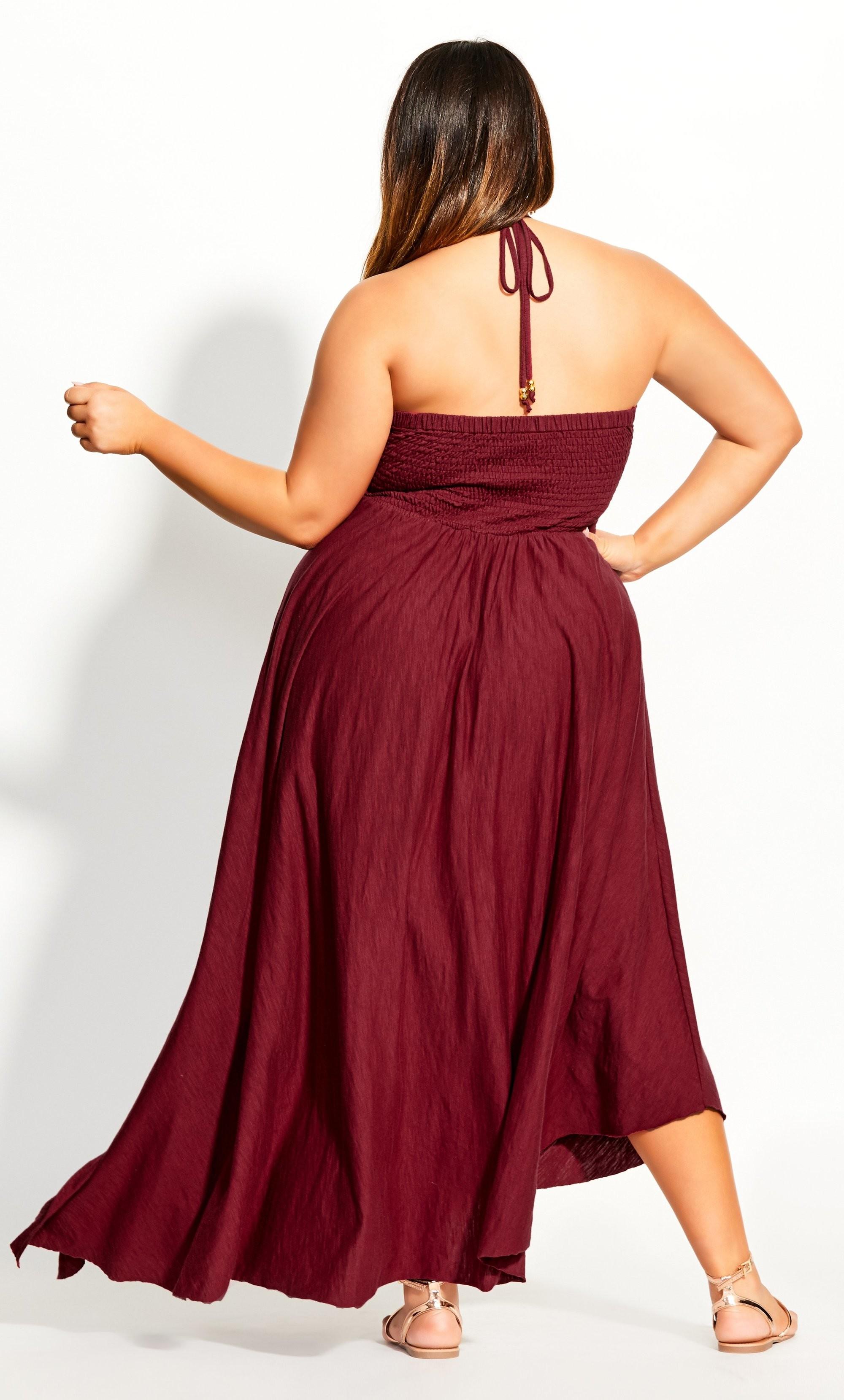 city chic plait detail maxi dress