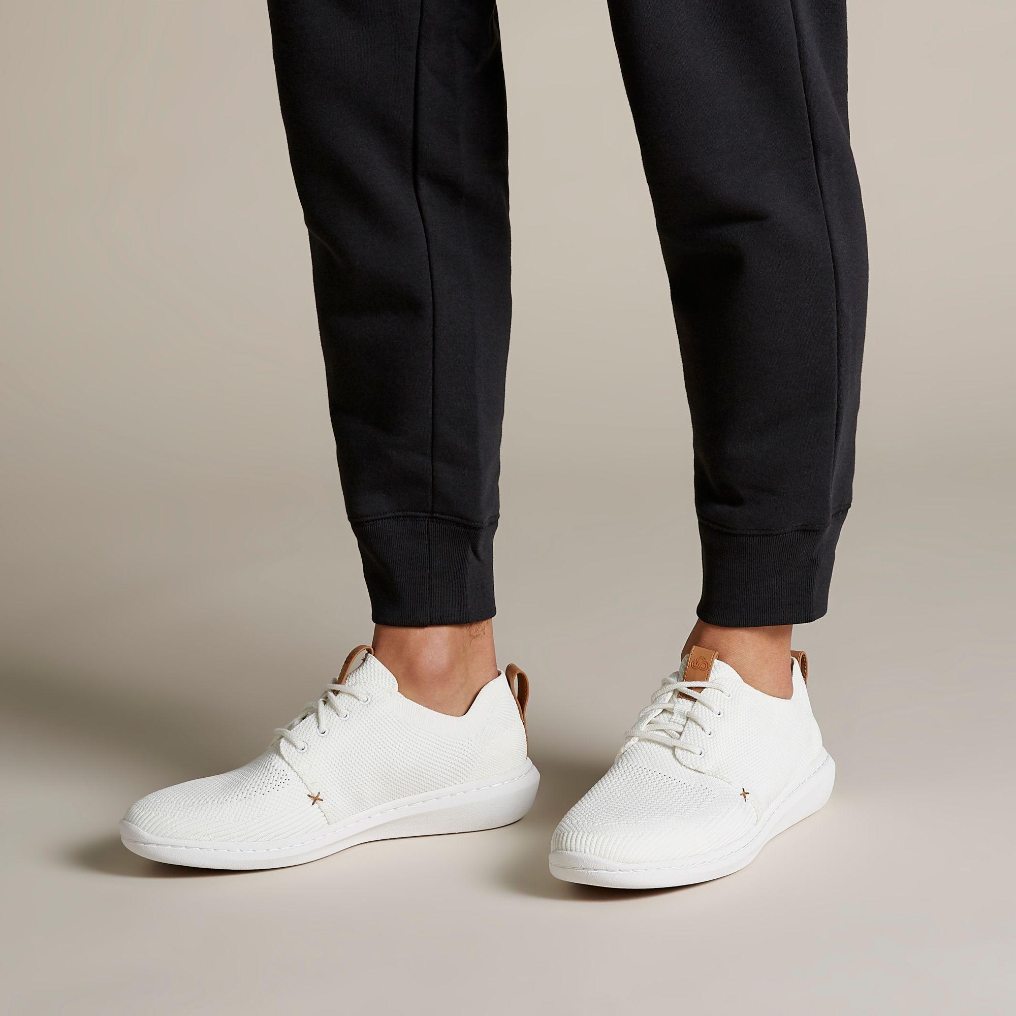 Clarks Lace Step Urban Mix in White for 
