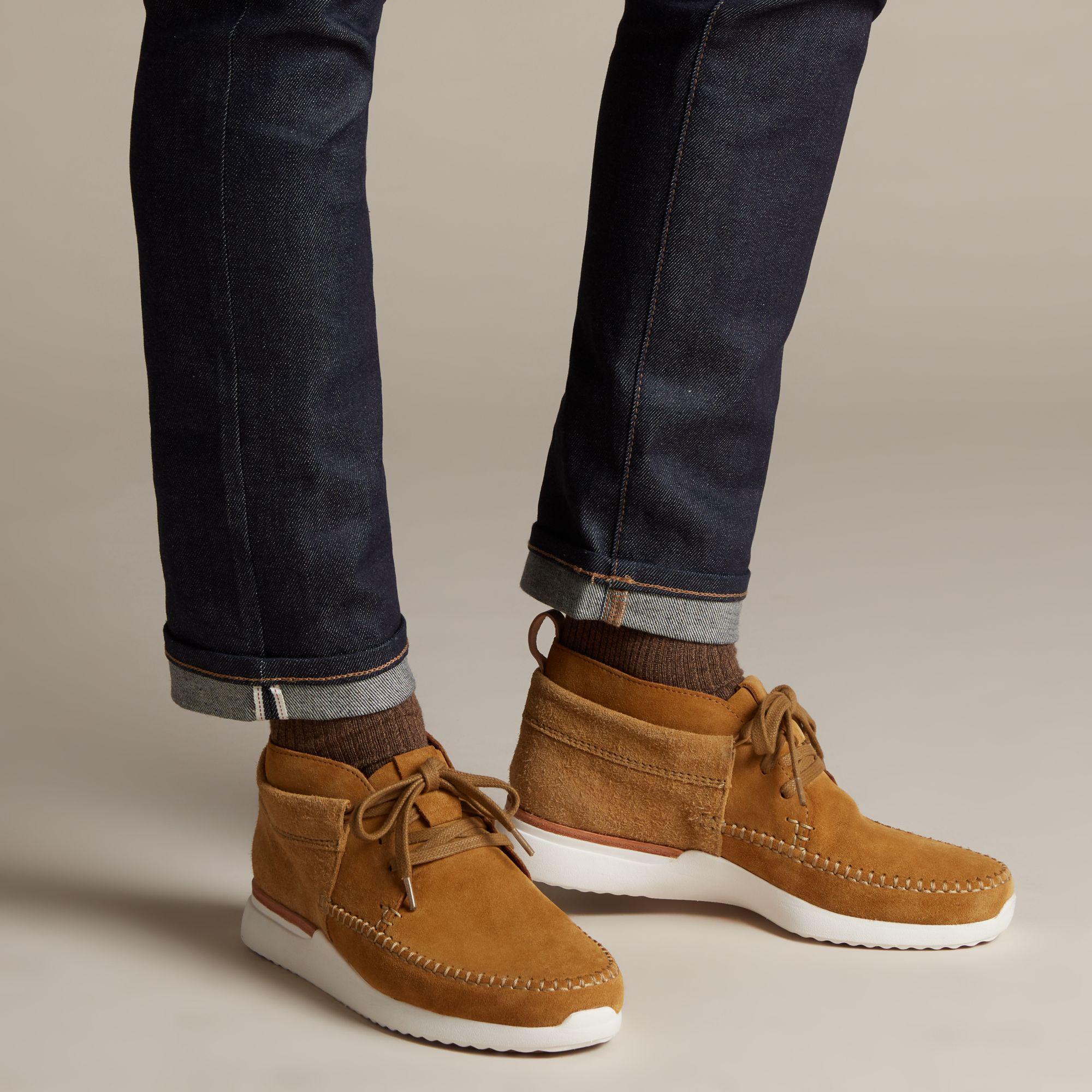 Clarks Suede Tor Track Mid for Men - Lyst