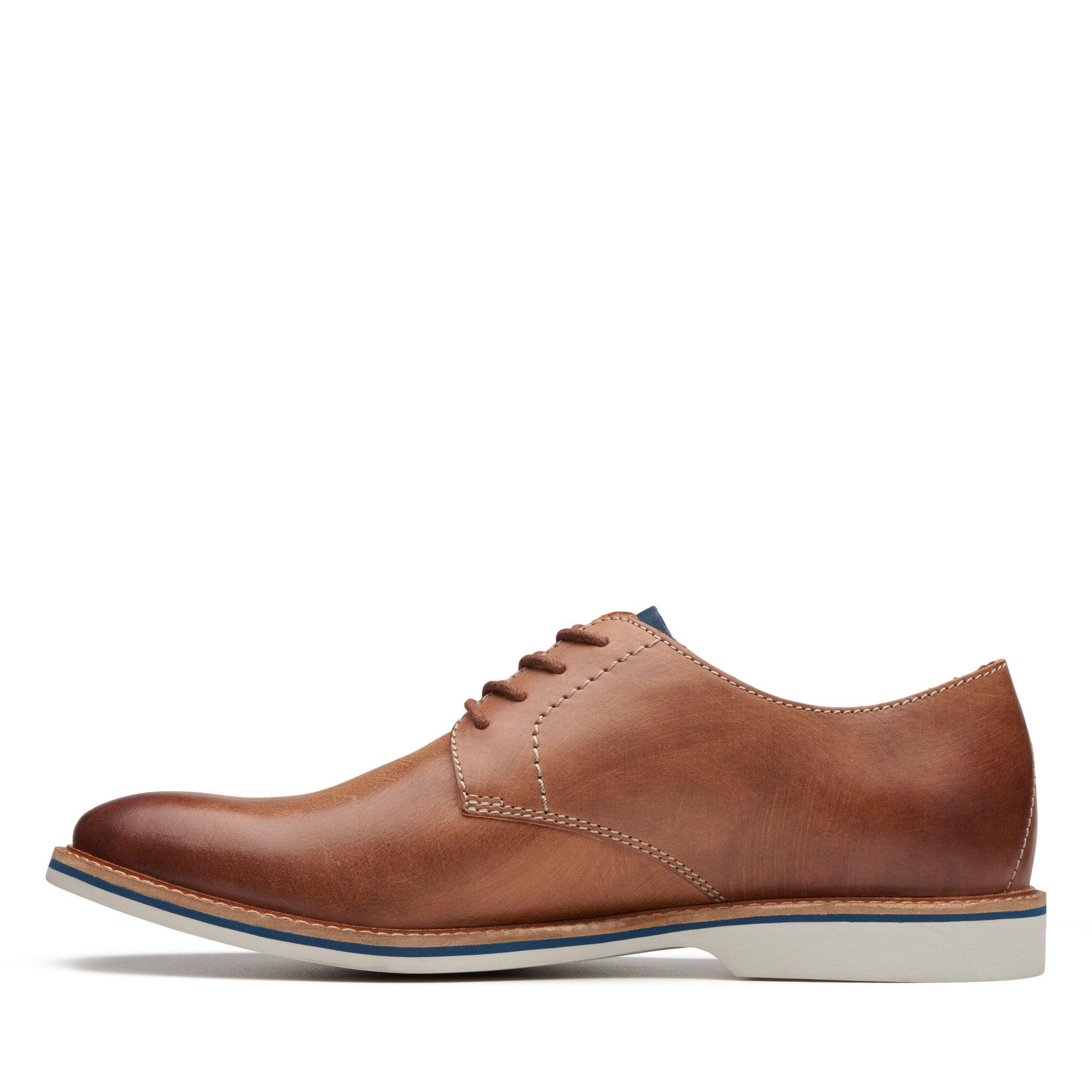 Clarks Atticus Lace in Tan Leather 