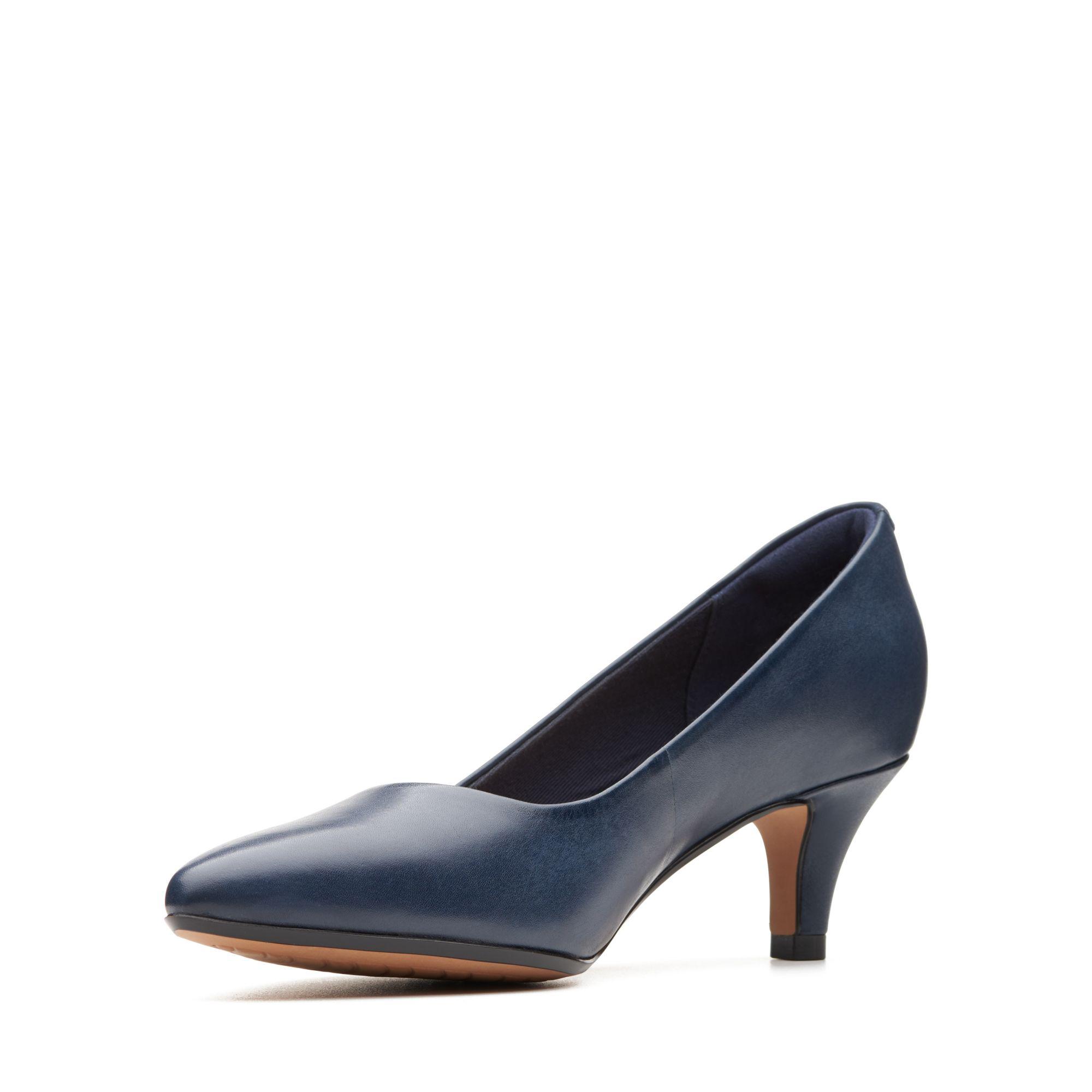 Clarks Leather Linvale Jerica in Navy Leather (Blue) - Lyst