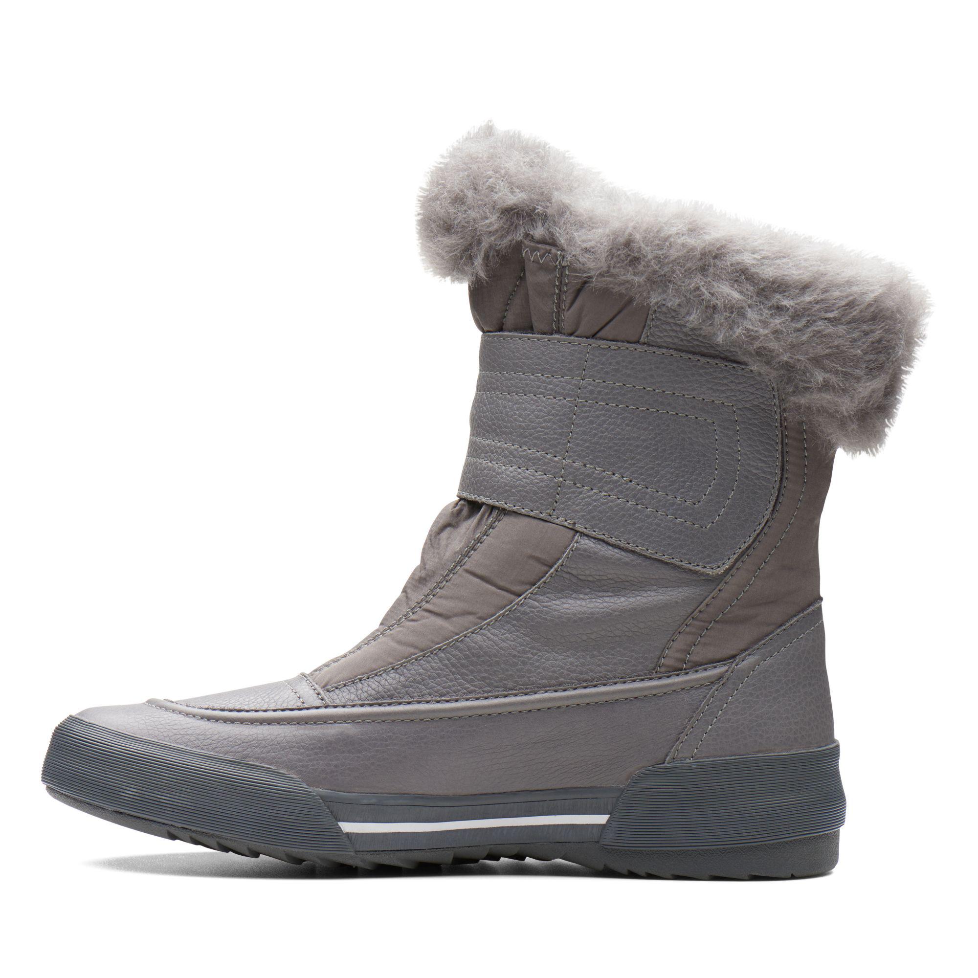 Clarks Gilby Merilyn Snow Boot, Grey Leather, 100 M Us in Gray - Lyst