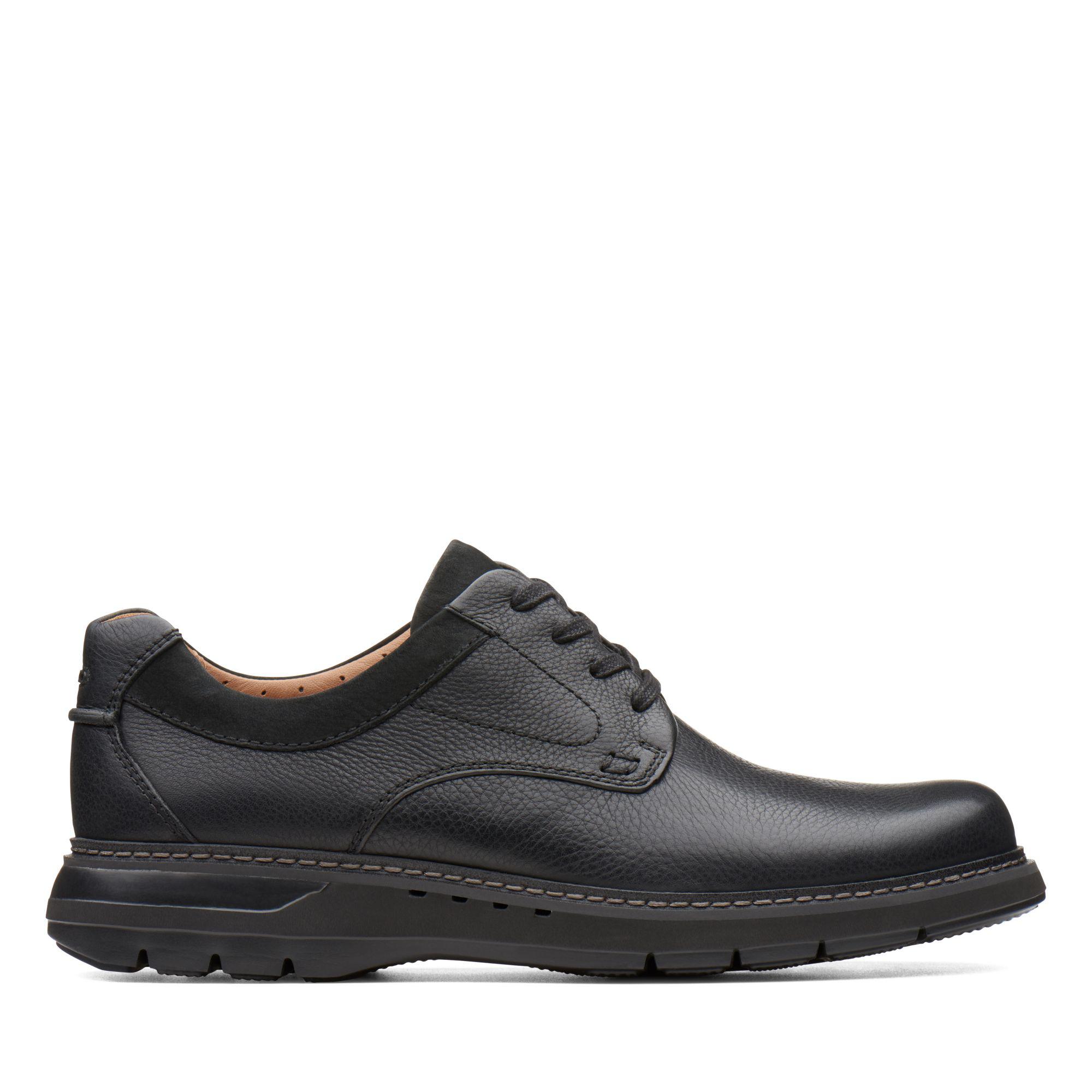 Clarks Leather Un Ramble Lo in Black Leather (Black) for Men - Lyst