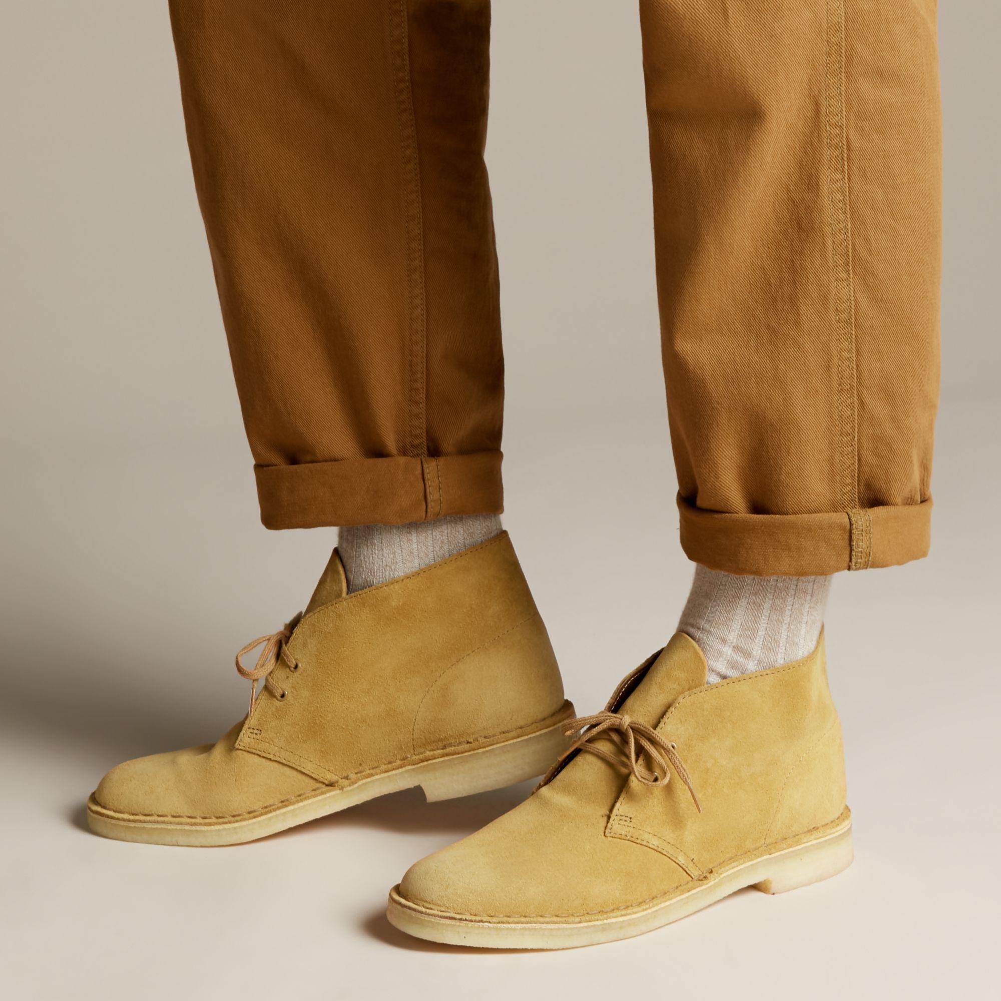 oak suede clarks