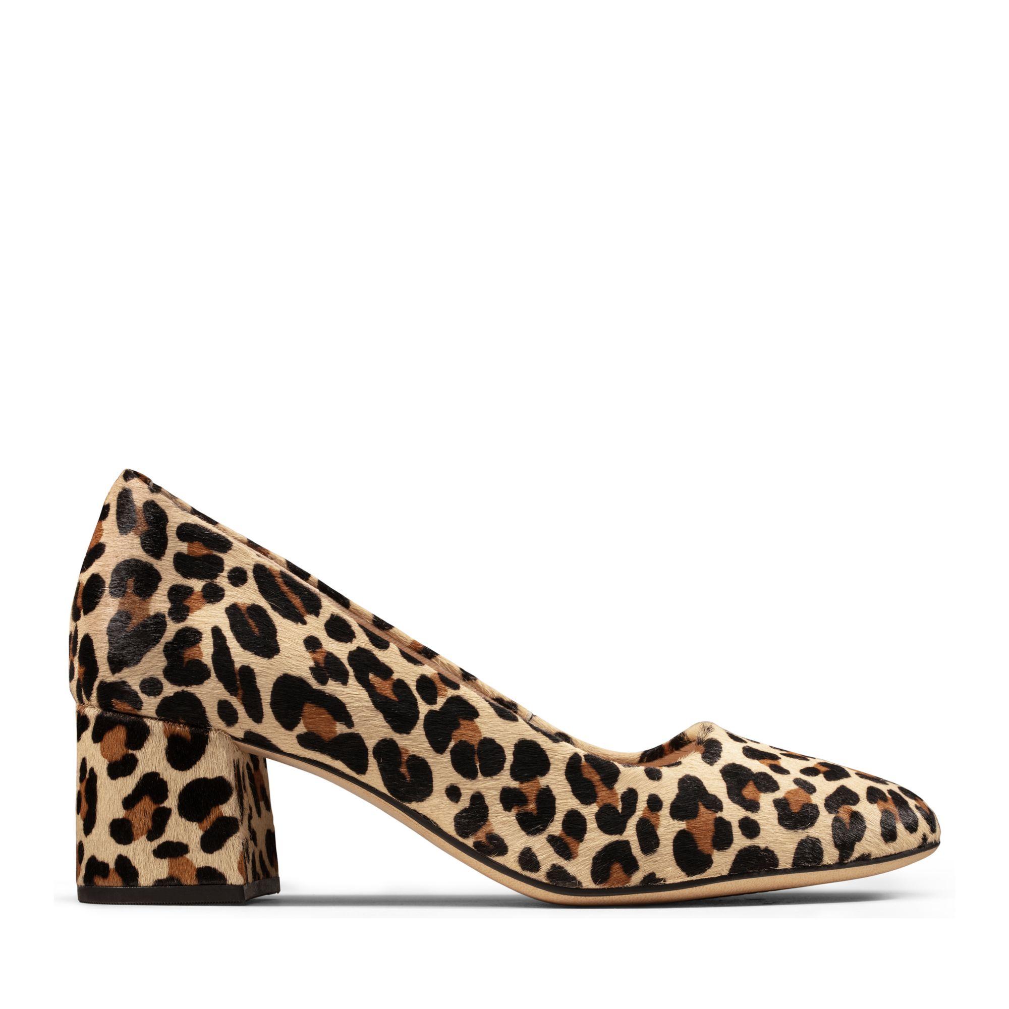 Clarks Leather Sheer Rose in Leopard Print (Brown) | Lyst